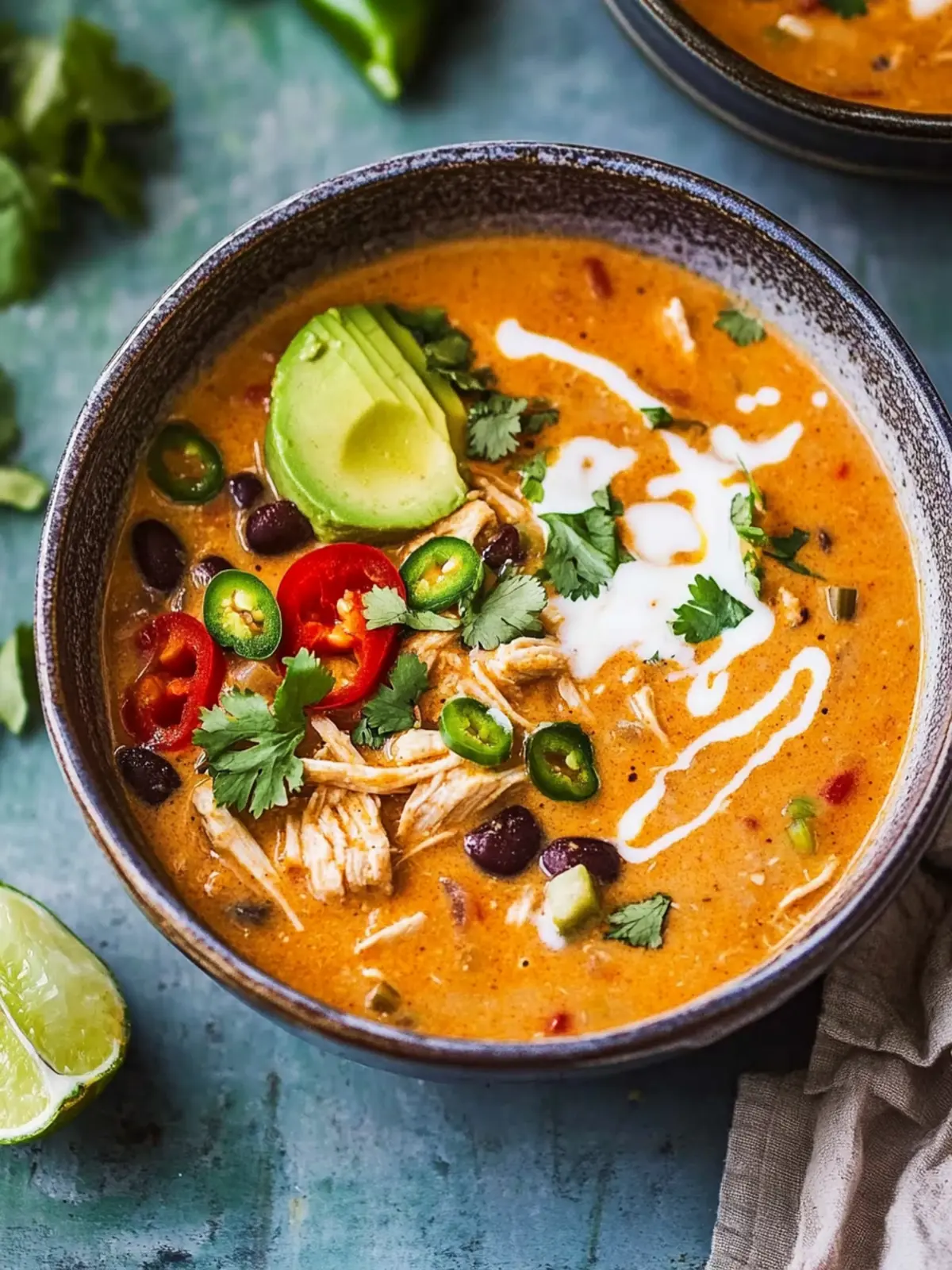 Creamy Chicken Enchilada Soup