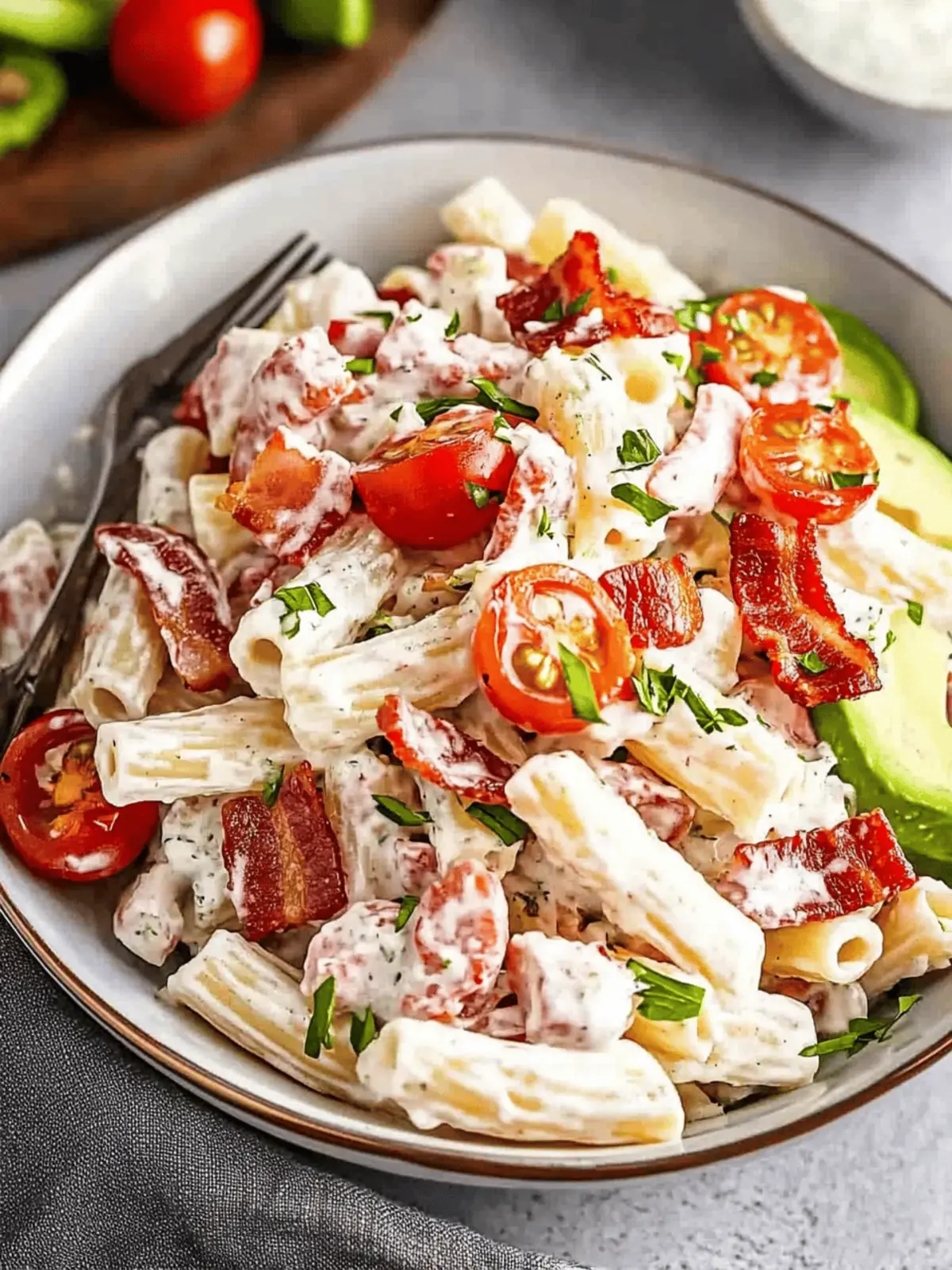 Bacon Ranch Pasta Salad