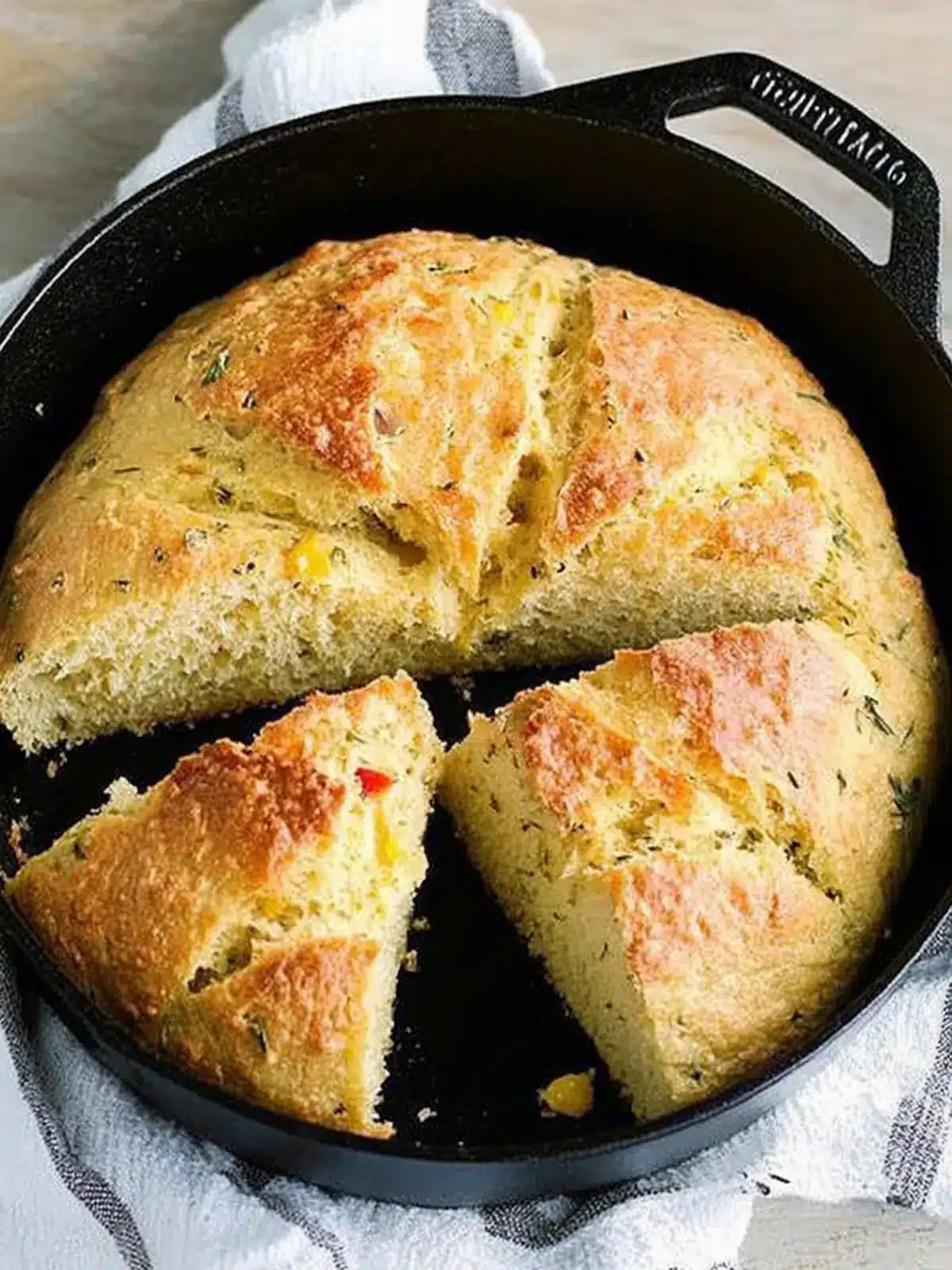 Skillet Herb Bread