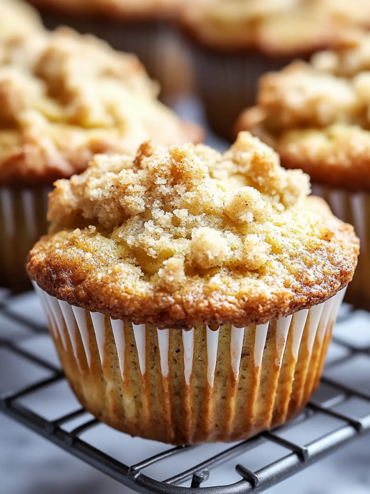 Banana Muffins With Crumb Topping