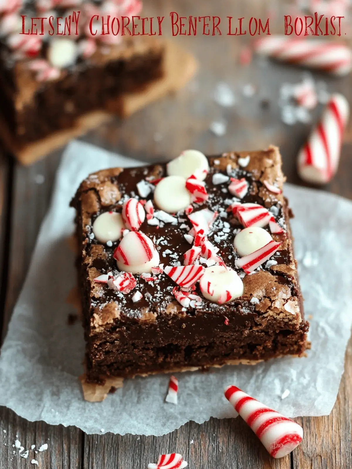 Chocolate Covered Peppermint Blondies