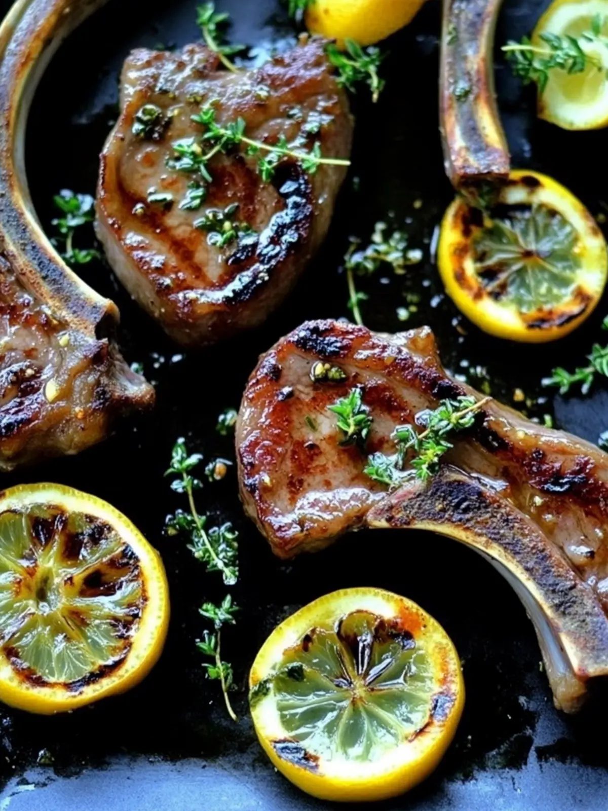 Easy Lemon Thyme Lamb Chops