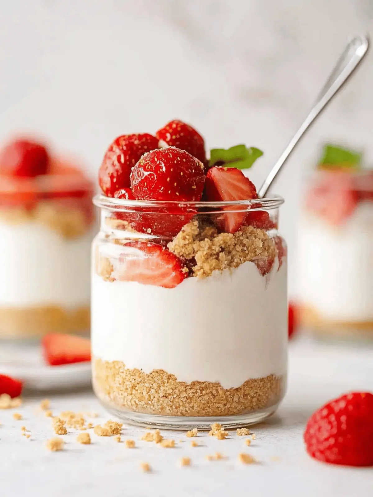 High Protein Cheesecake Jars