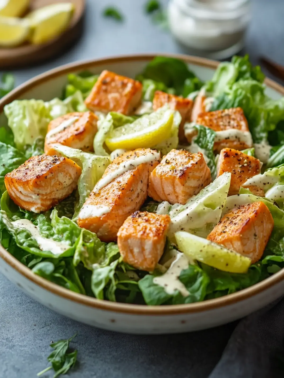Salmon Caesar Salad