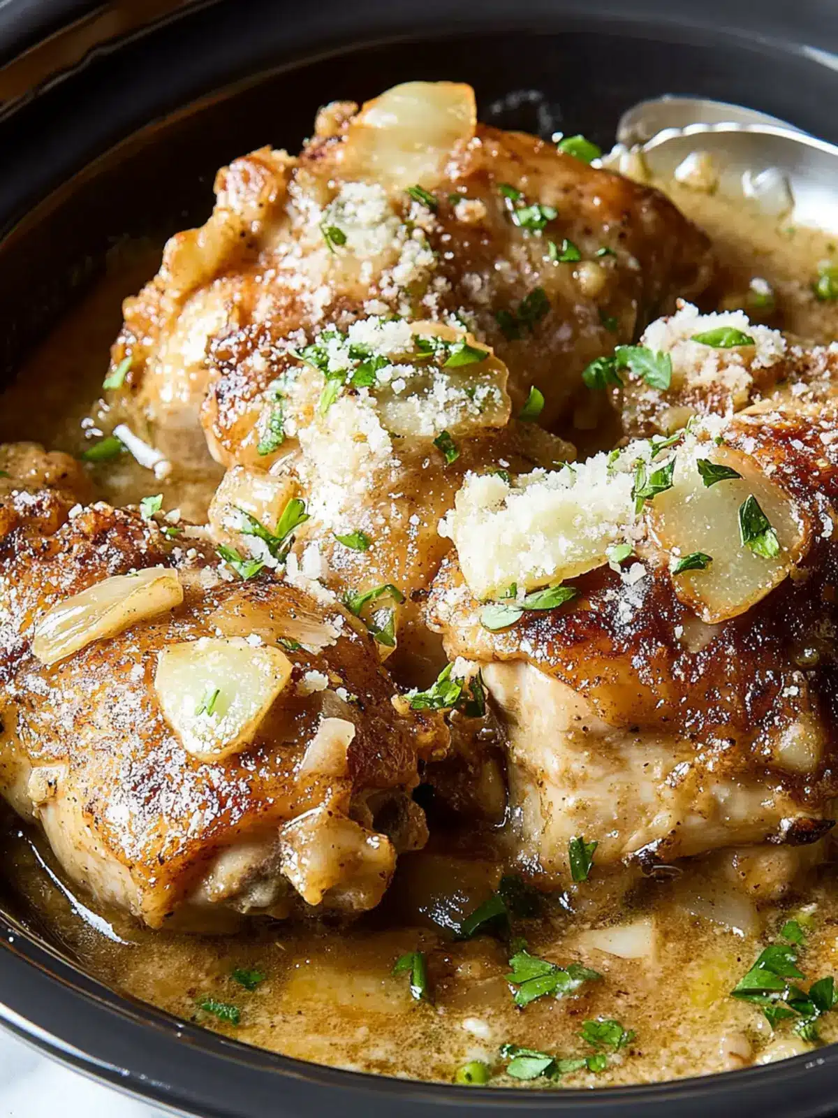 Slow-Cooker Garlic-Parmesan Chicken