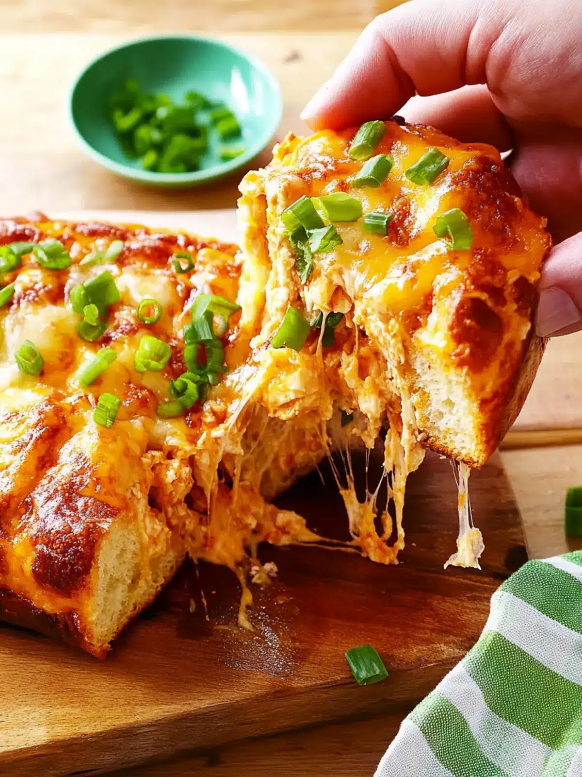 Buffalo Chicken Pull-Apart Bread