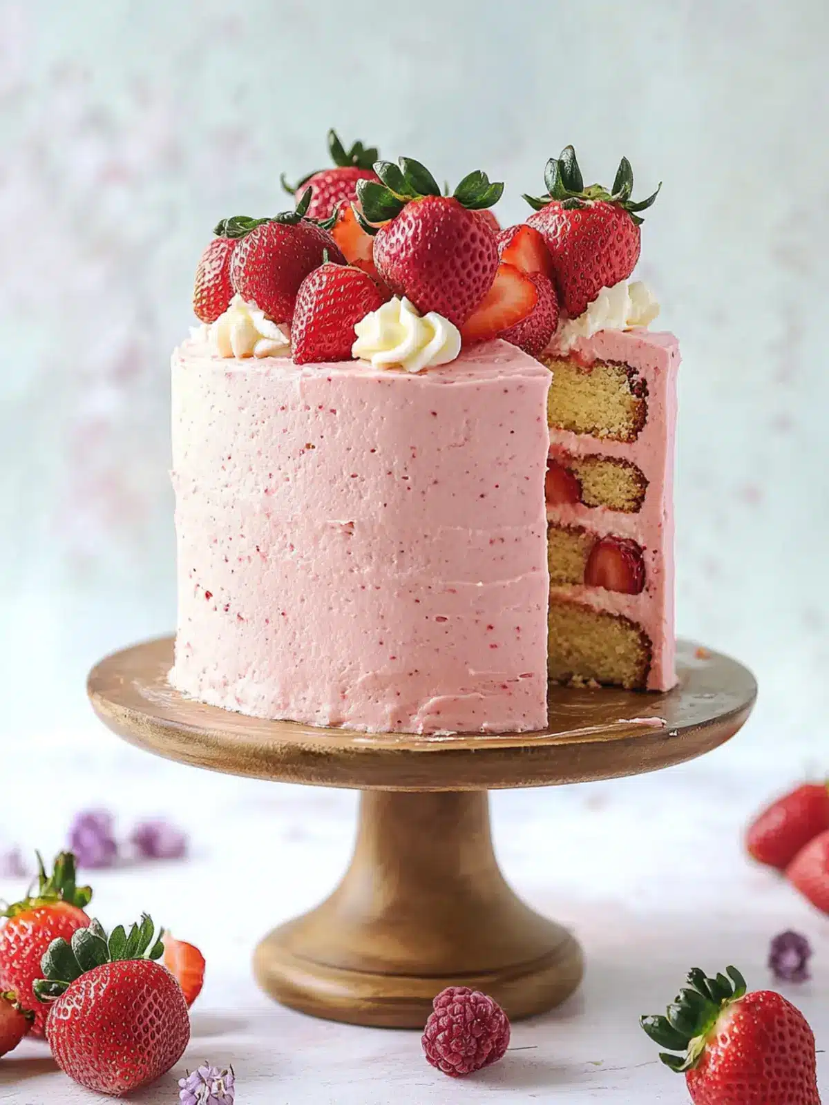 The Tastiest Strawberry Cake Recipe