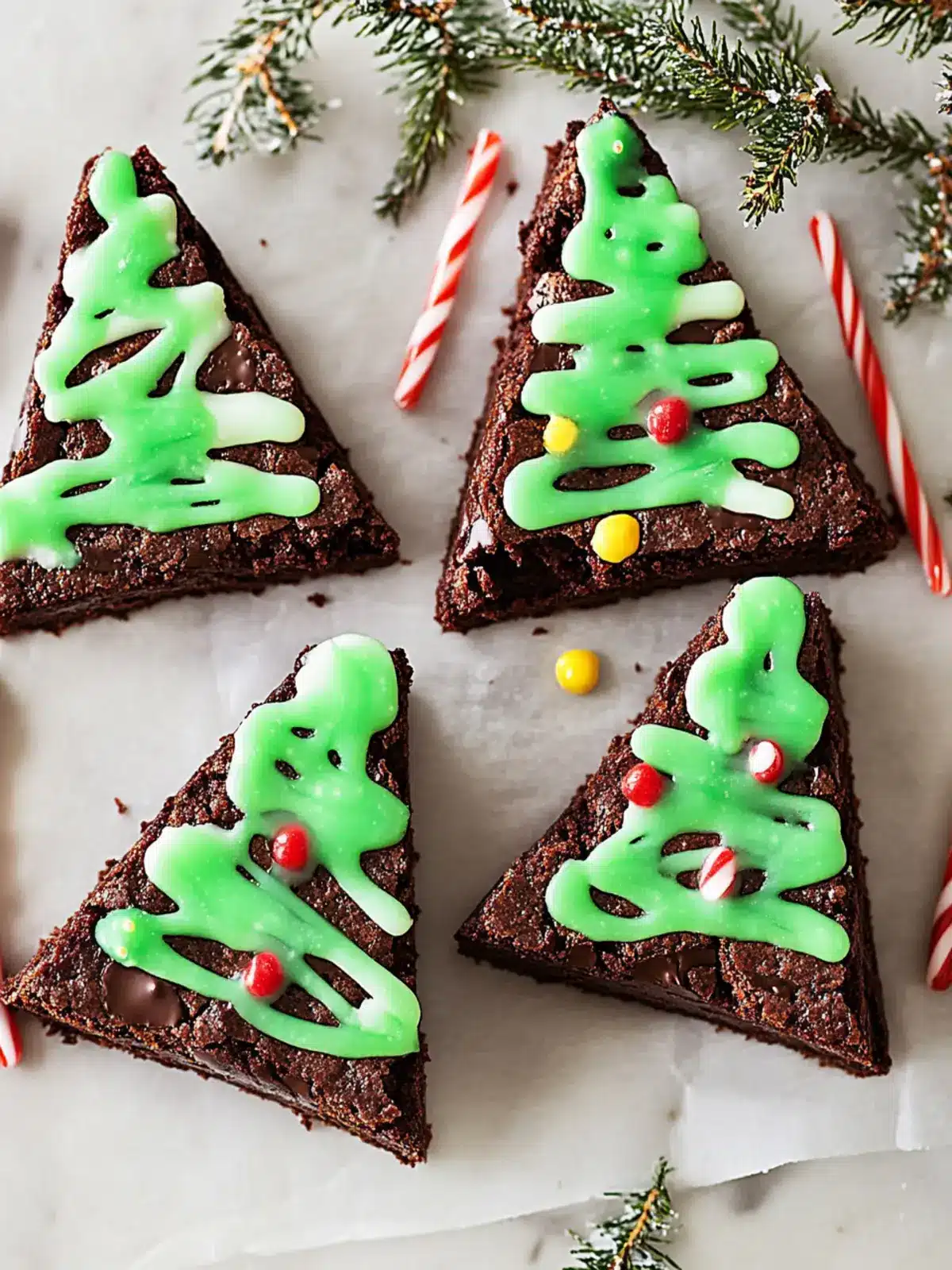 Christmas Tree Brownies