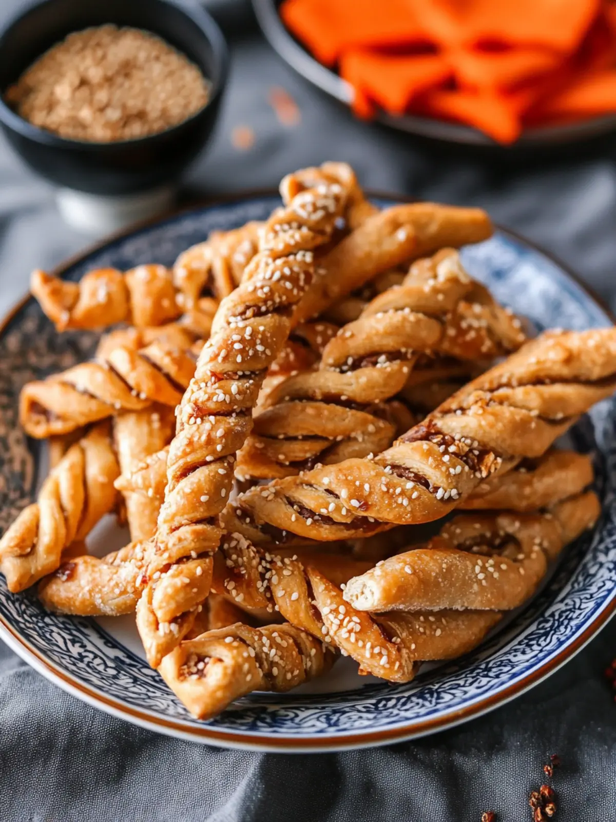 Chinese Sesame Twists (Zha Ma Ye   ç¸éº»å¶), a Chinese New Year Snack