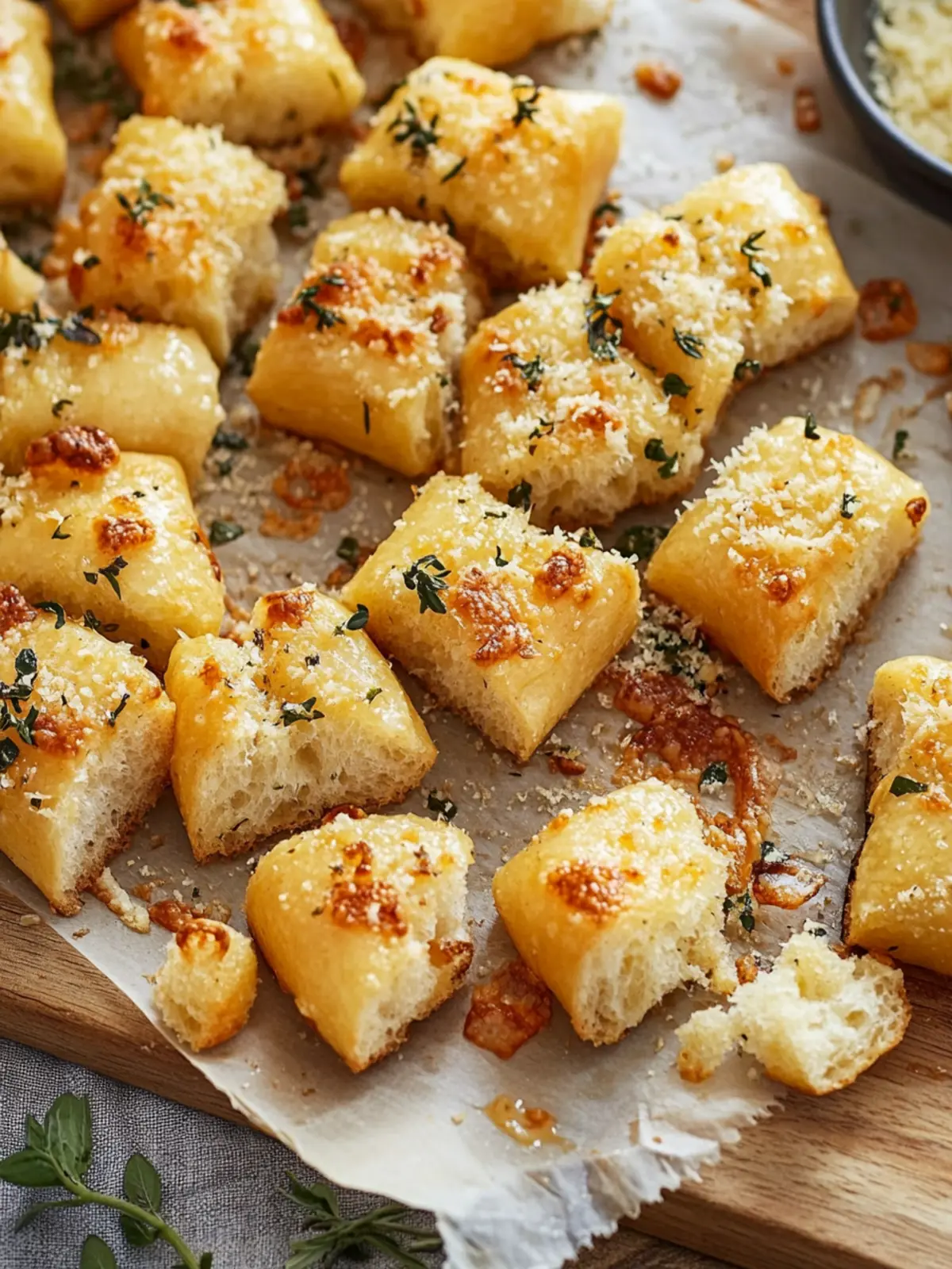 Irresistible Parmesan Bread Bites Quick Appetizer Delight 4 Parmesan Bread Bites