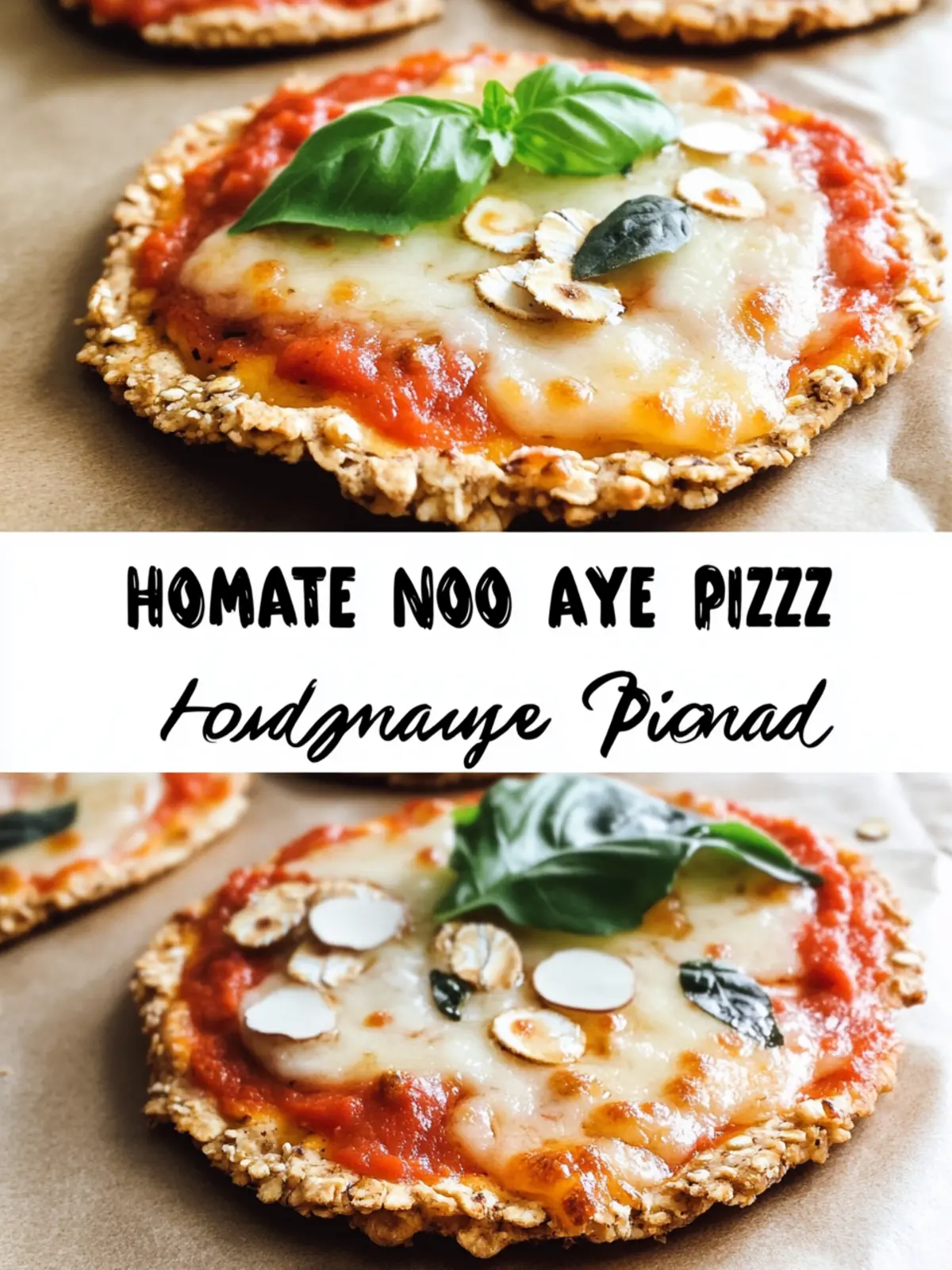 HOMEMADE, NO YEAST, THIN-CRUST OATMEAL MINI-PIZZA