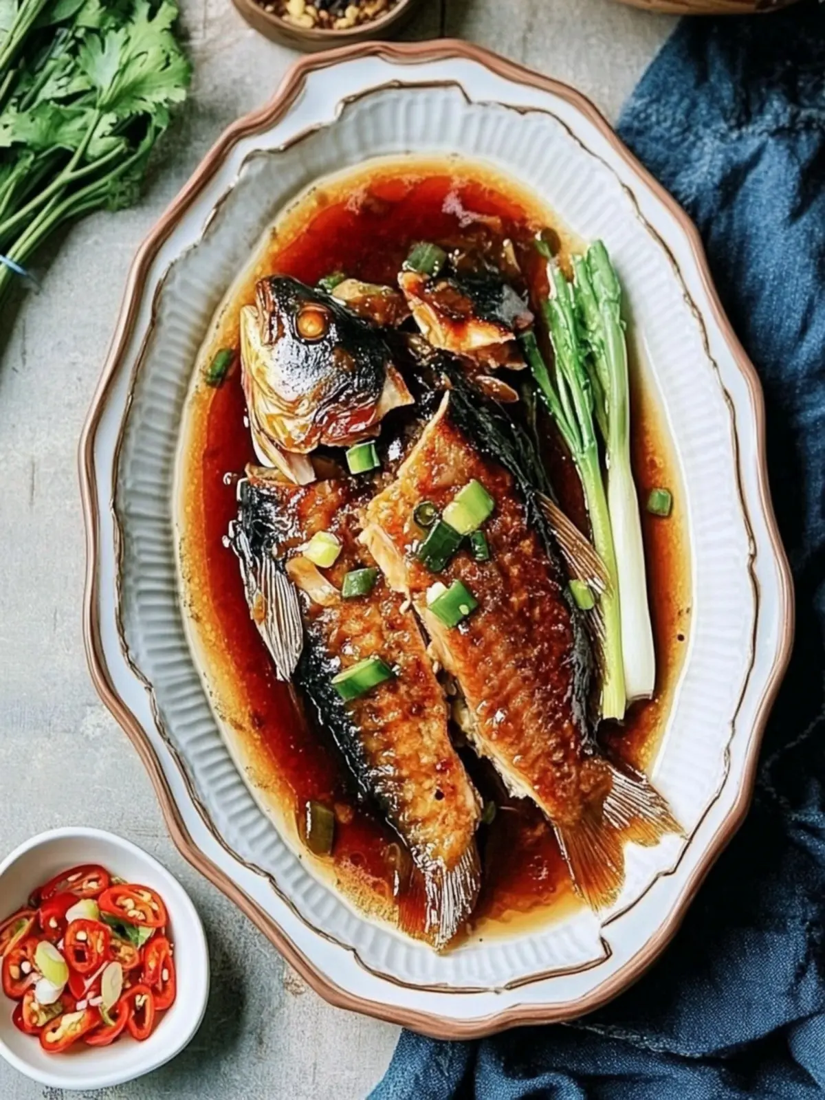 Chinese Braised Fish (Hong Shao Yu)