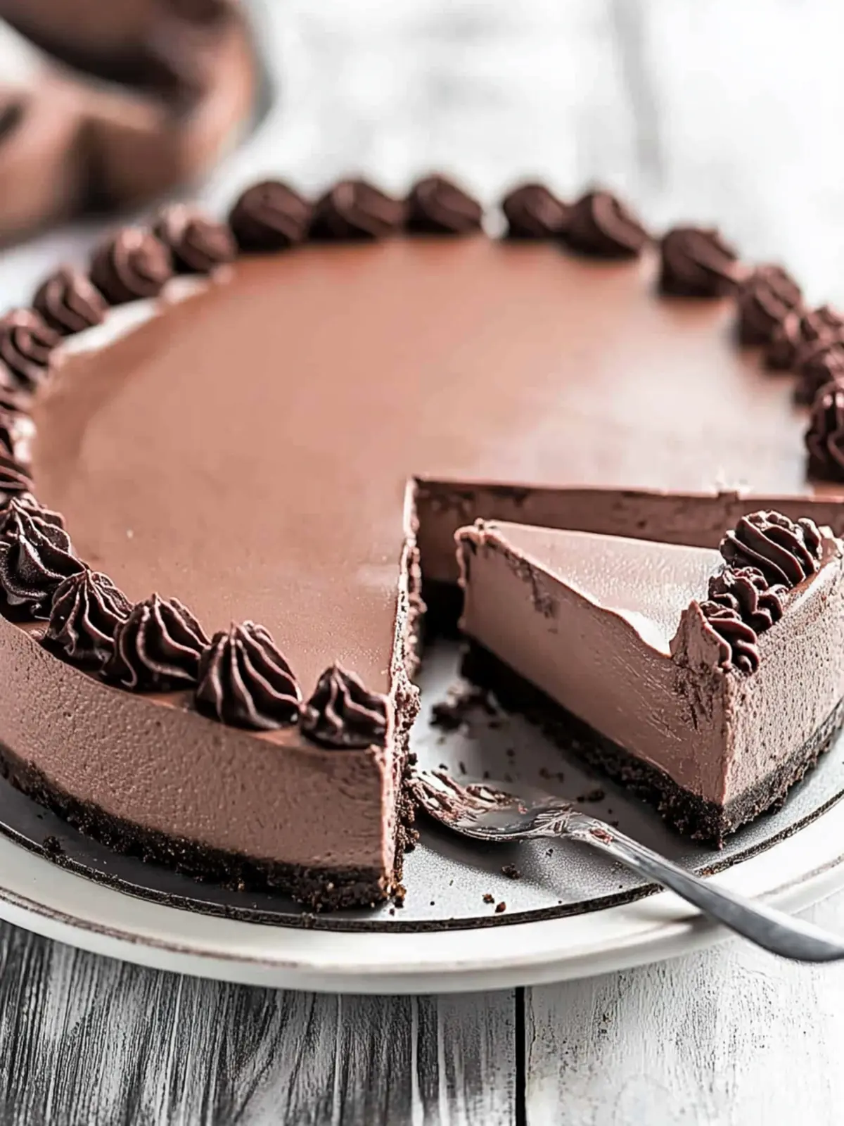 No Bake Chocolate Cheesecake