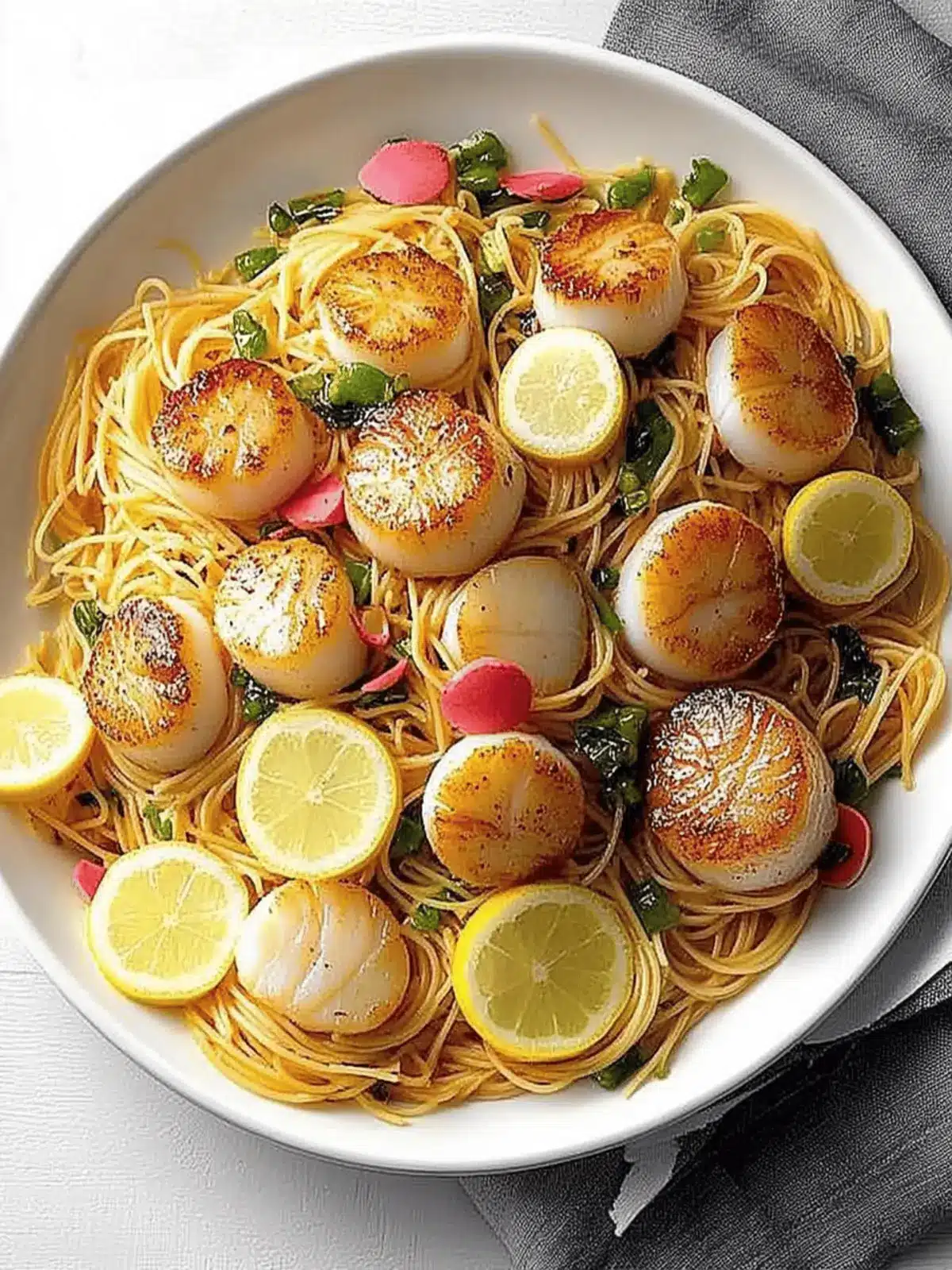 Lemony Scallops with Angel Hair Pasta for Quick Gourmet Nights 2 Lemony Scallops with Angel Hair Pasta