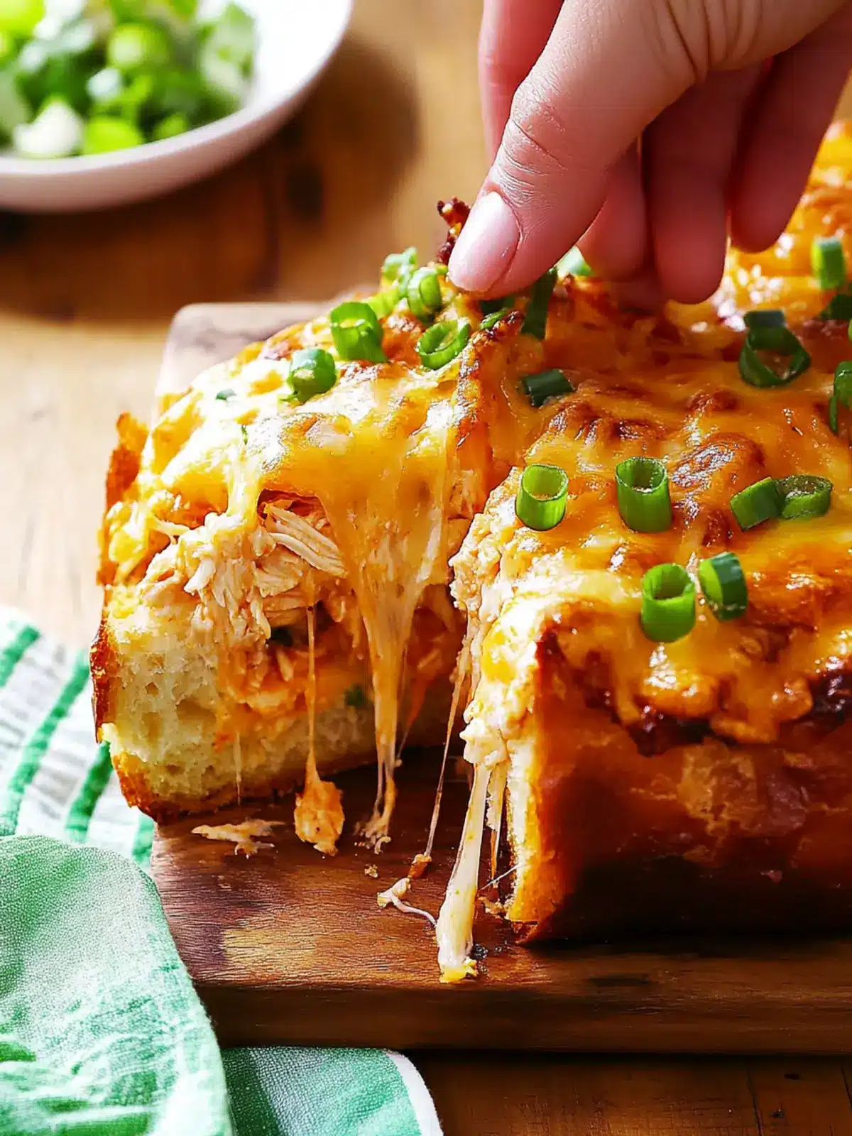 Buffalo Chicken Pull-Apart Bread