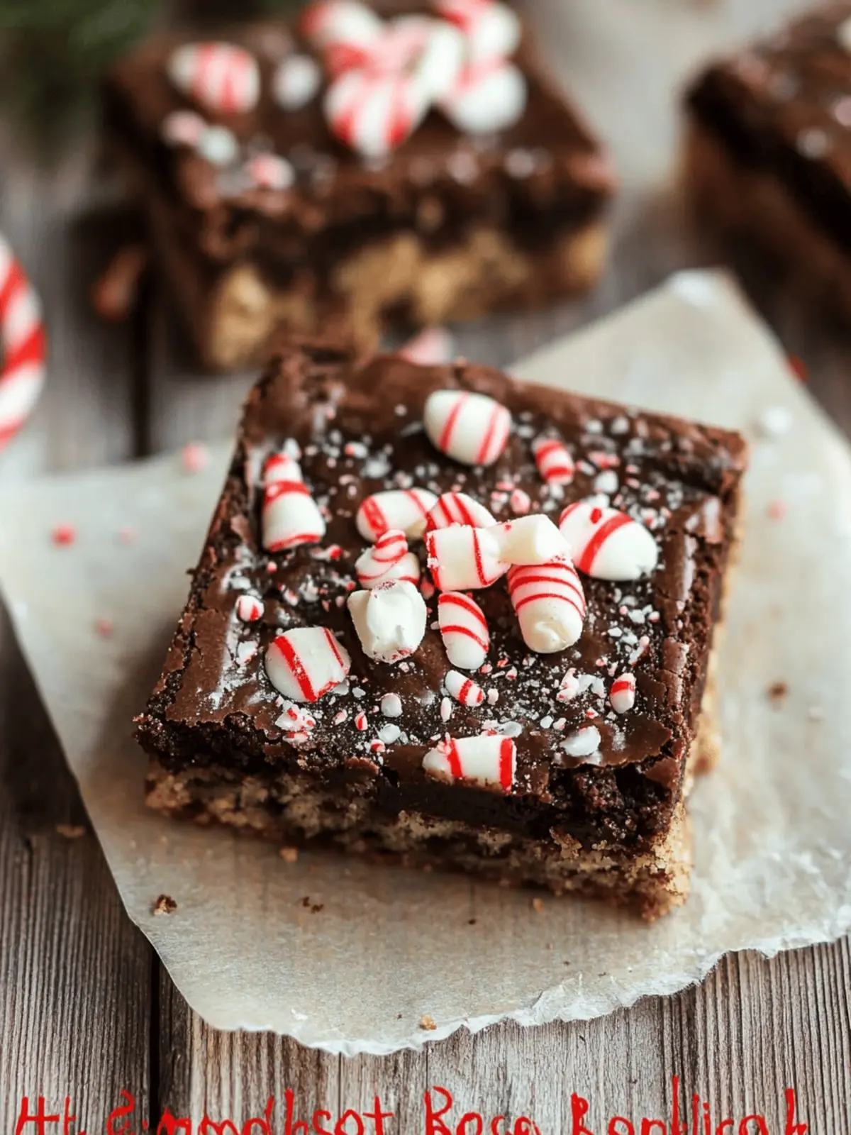 Chocolate Covered Peppermint Blondies