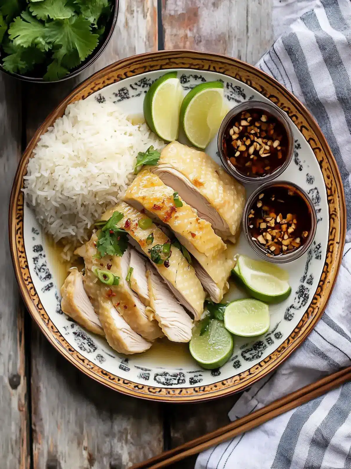 Delicious Vietnamese Inspired Hainanese Chicken Rice at Home 4 Vietnamese Inspired Hainanese Chicken Rice (Com Ga Hai Nam)