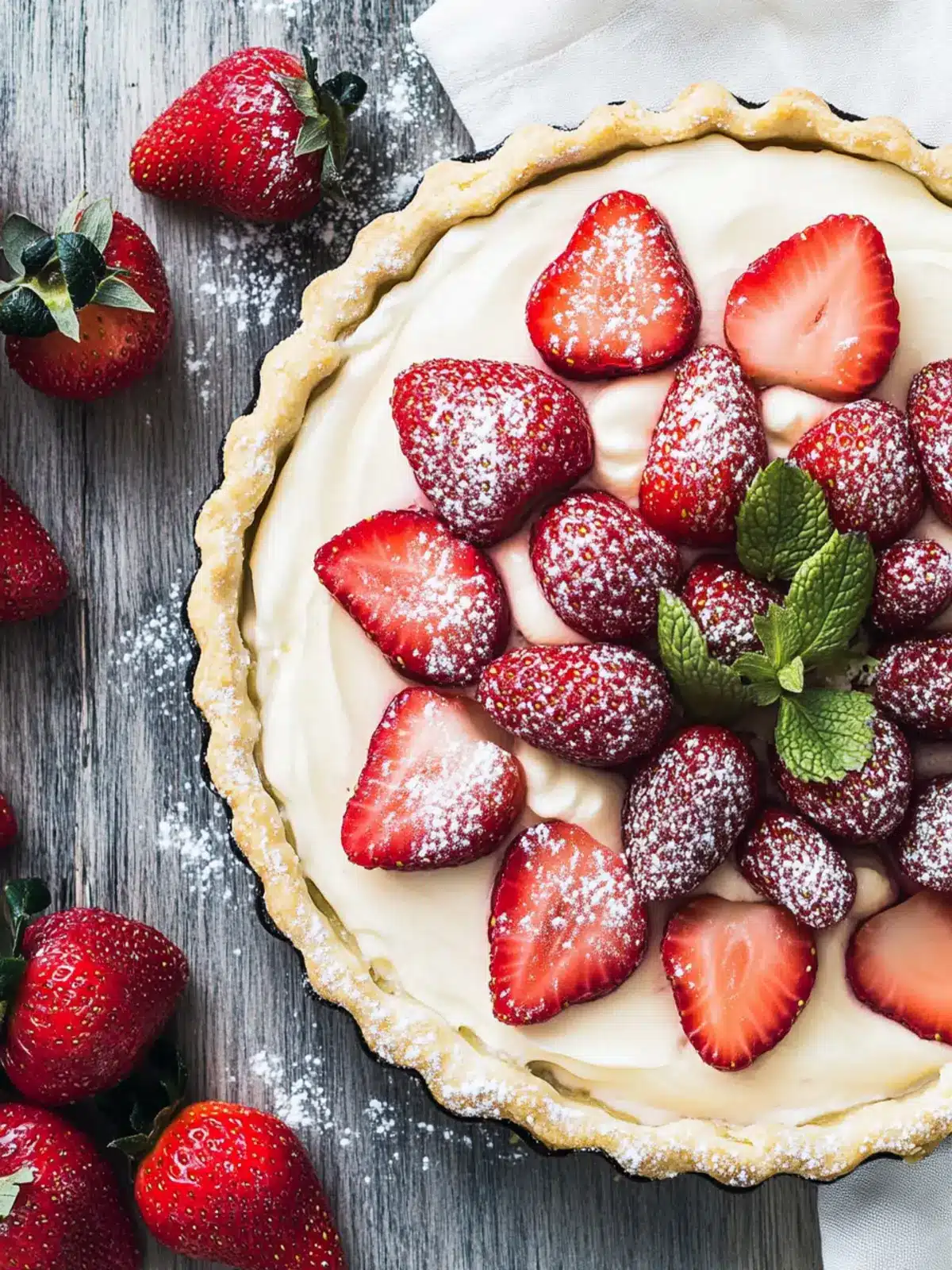 Strawberries and Cream Tart