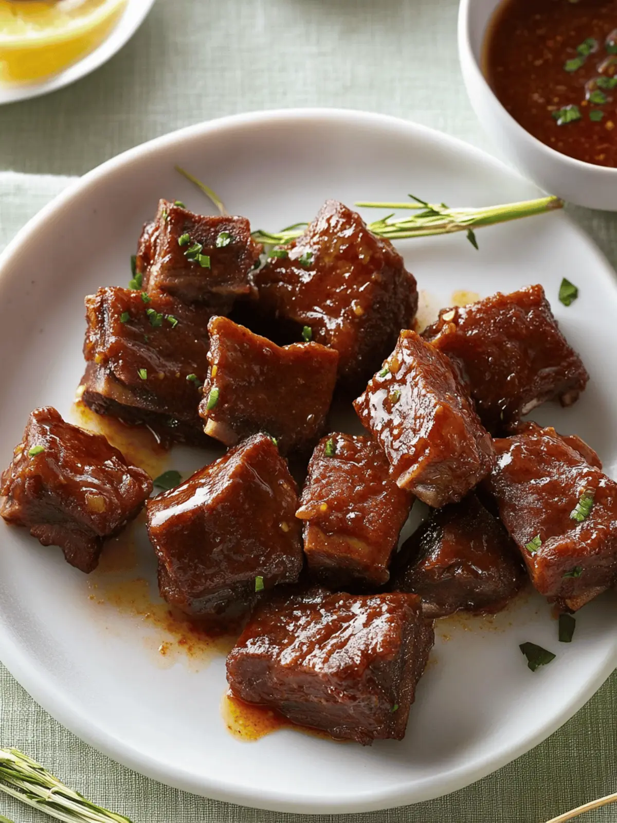 Bite-Size Sweet and Spicy Beef Ribs