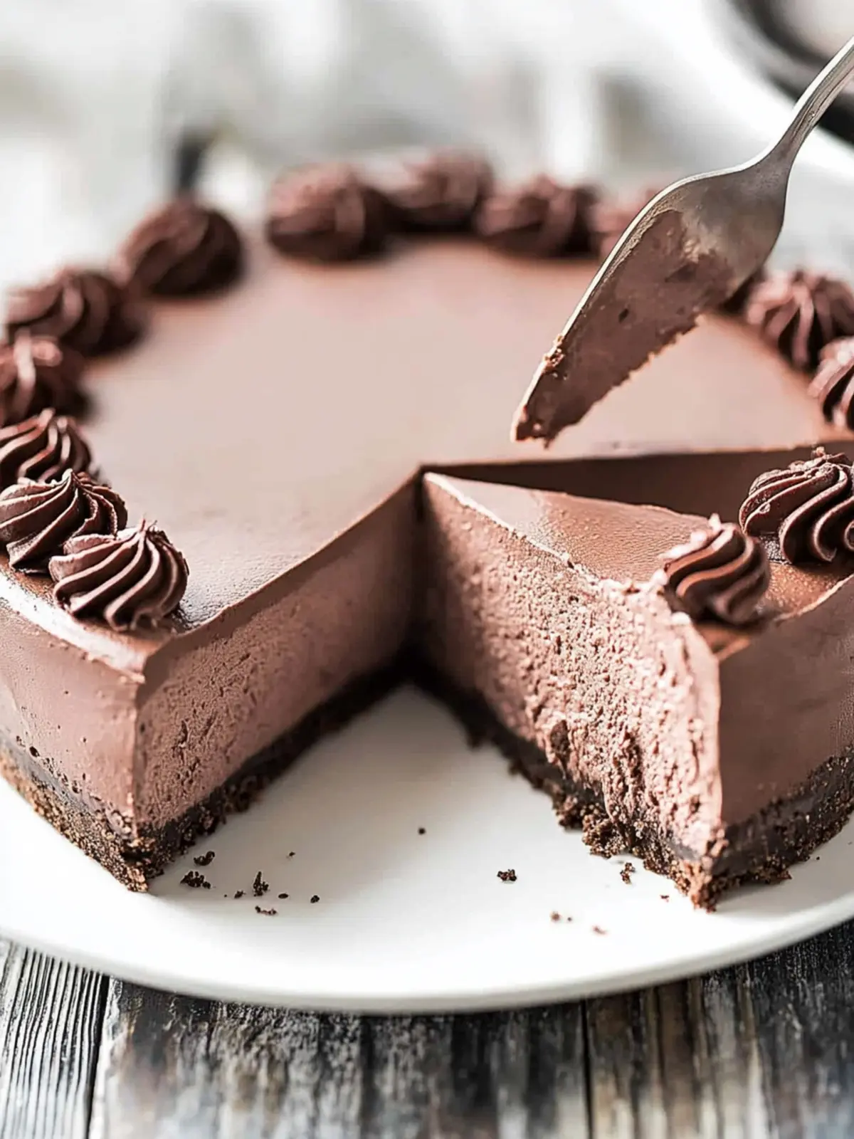 No Bake Chocolate Cheesecake