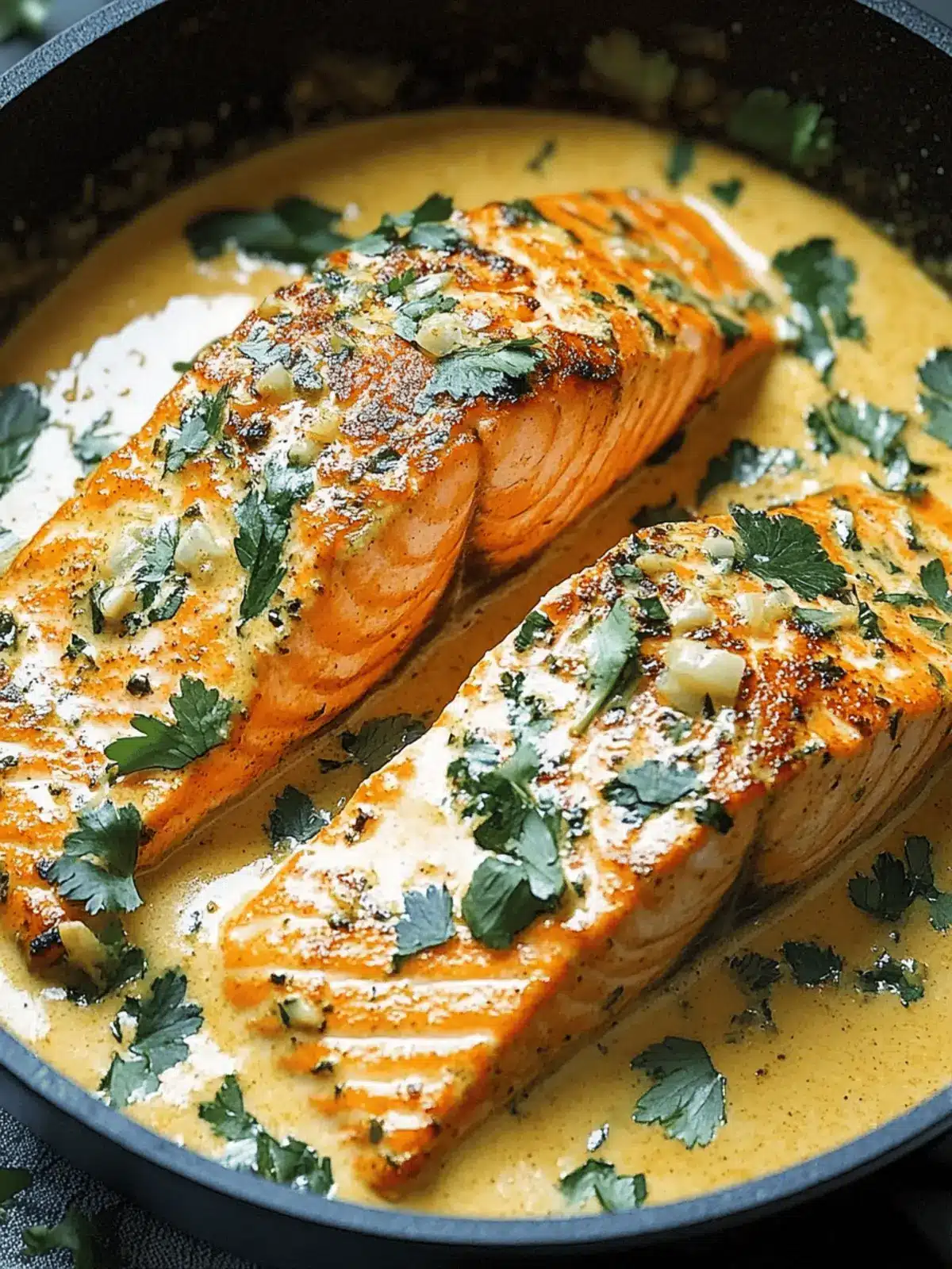 Creamy Curried Salmon Skillet: 20-Minute Gourmet Delight 2 Creamy Curried Salmon Skillet