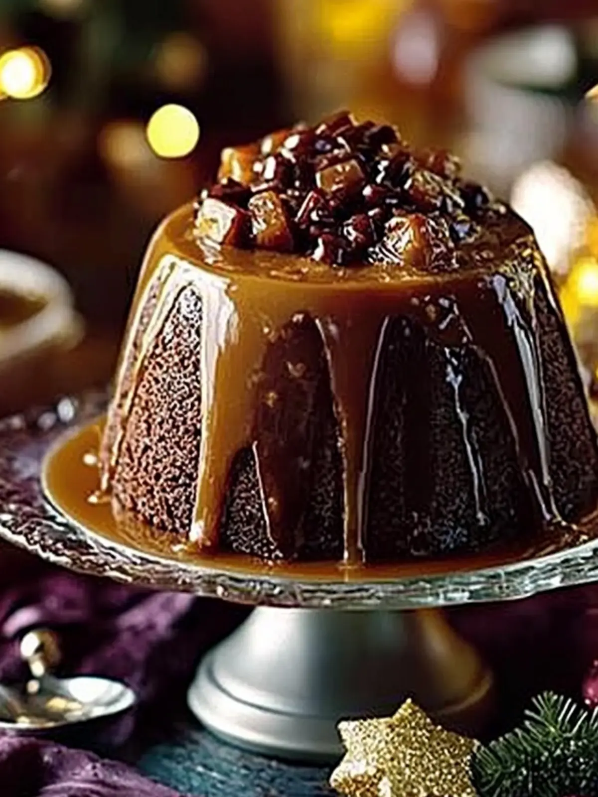 Blitz-&-bake sticky toffee Christmas pud