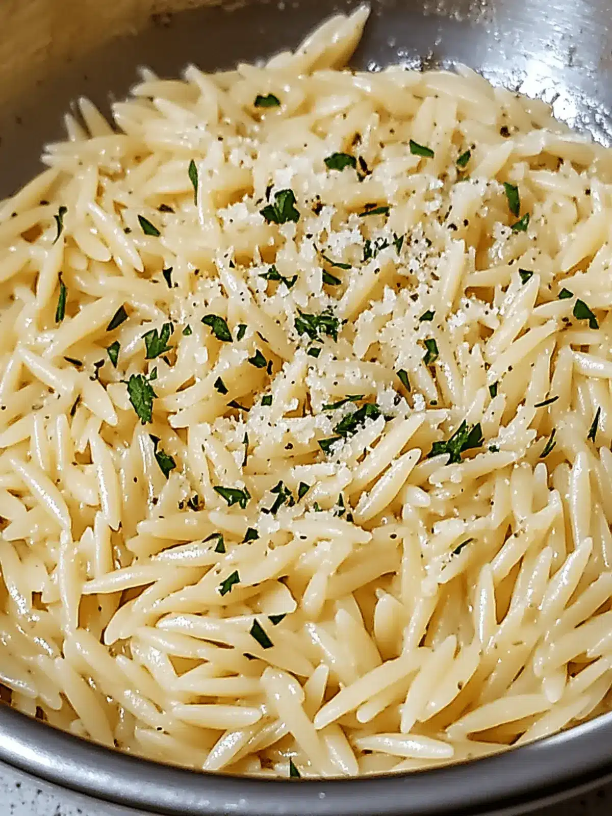 Creamy Garlic Parmesan Orzo Pasta Recipe for Comfort Lovers 3 Garlic Parmesan Orzo Pasta Recipe