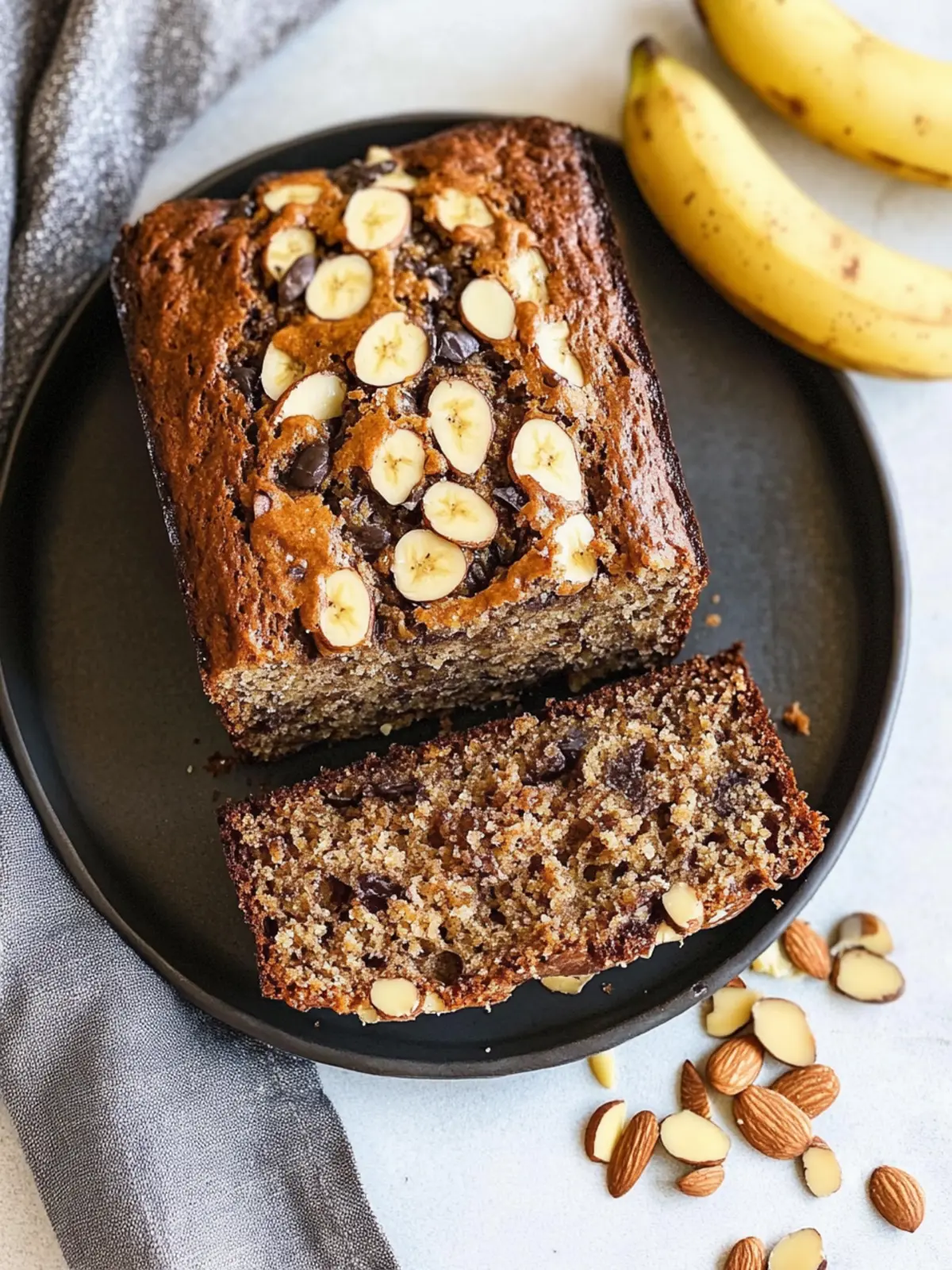 Cottage Cheese Banana Bread with Almond Flour
