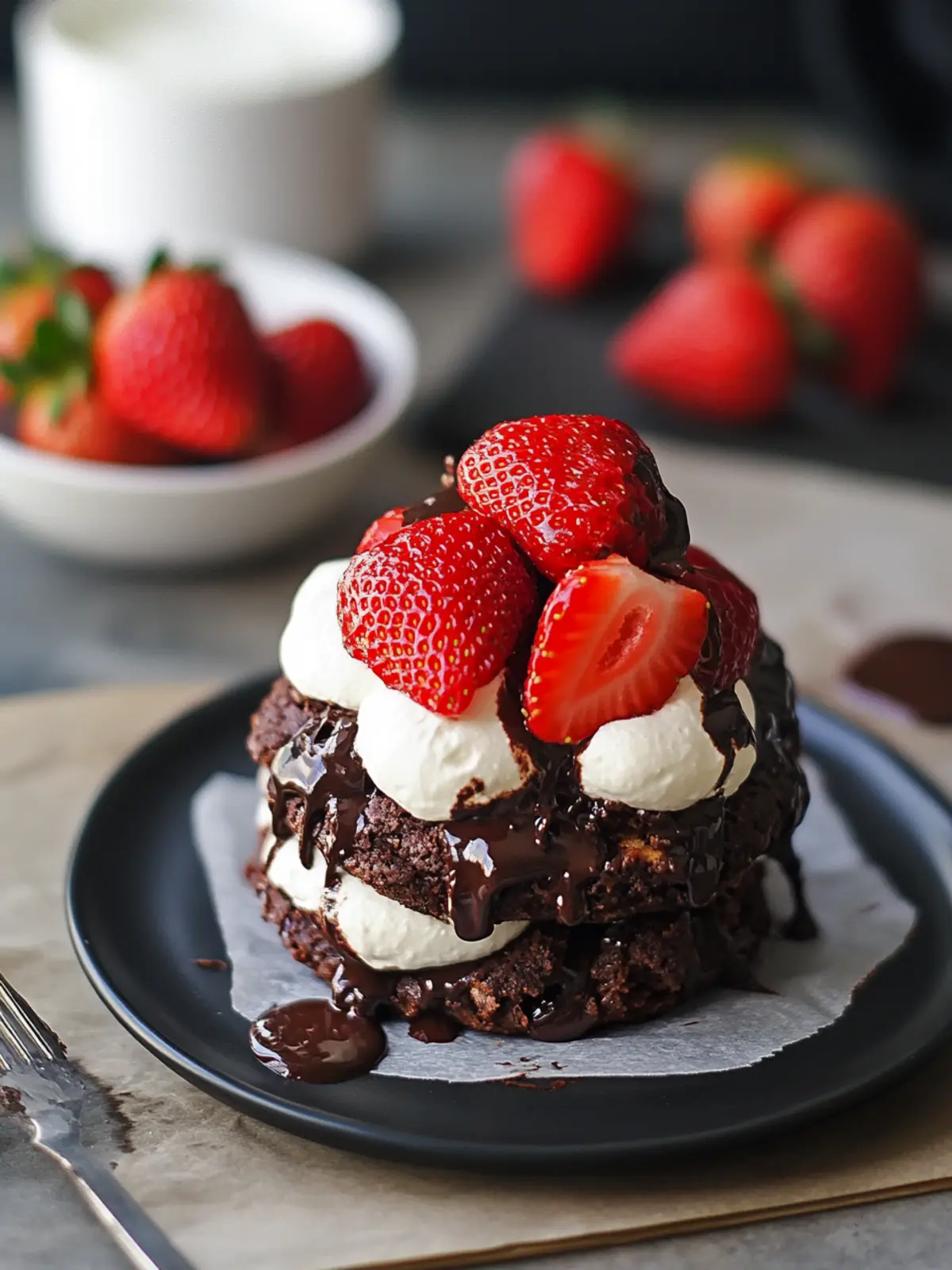 Chocolate Strawberry Shortcake