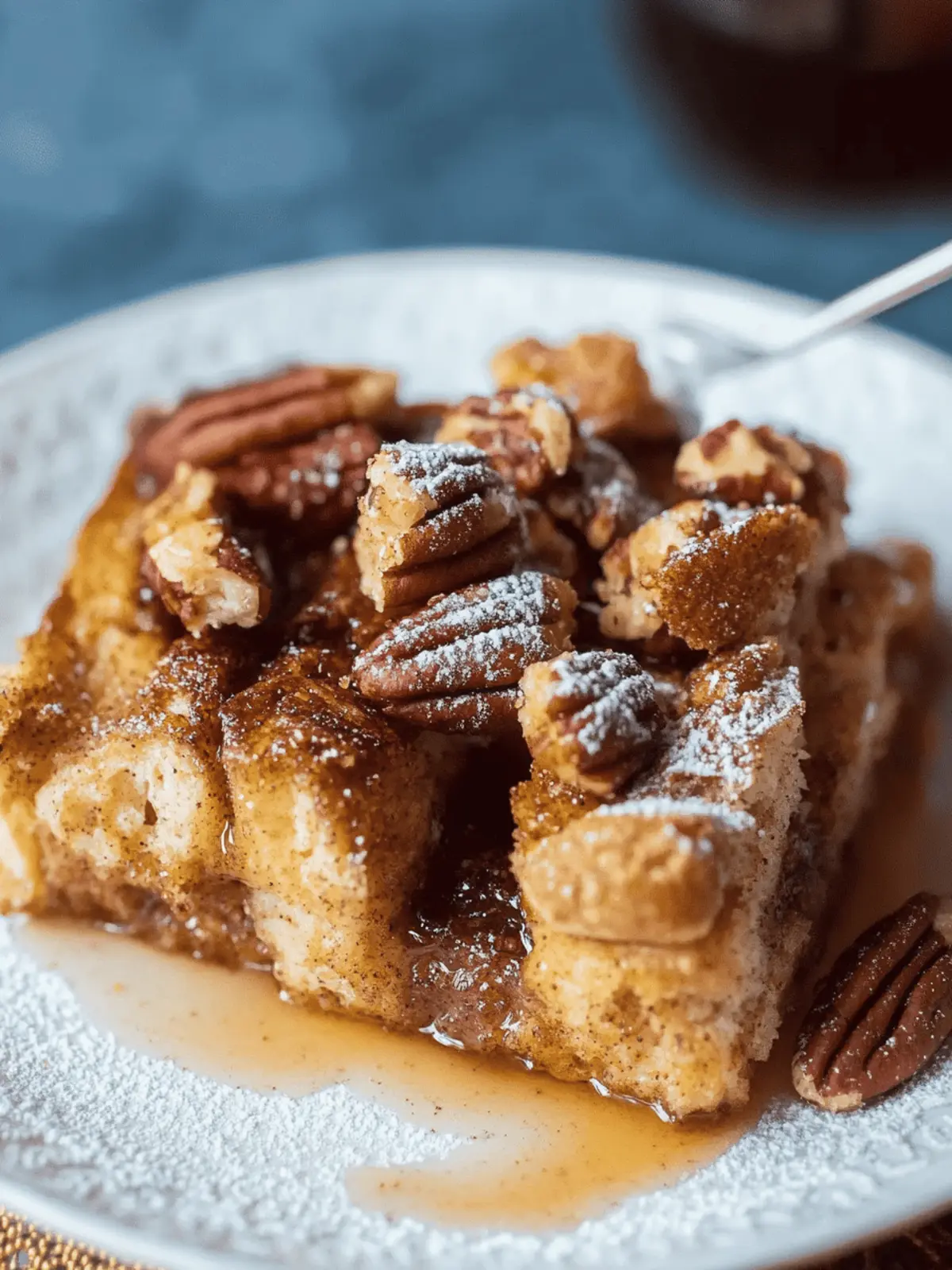 Baked French Toast with Cinnamon-Pecan Crunch
