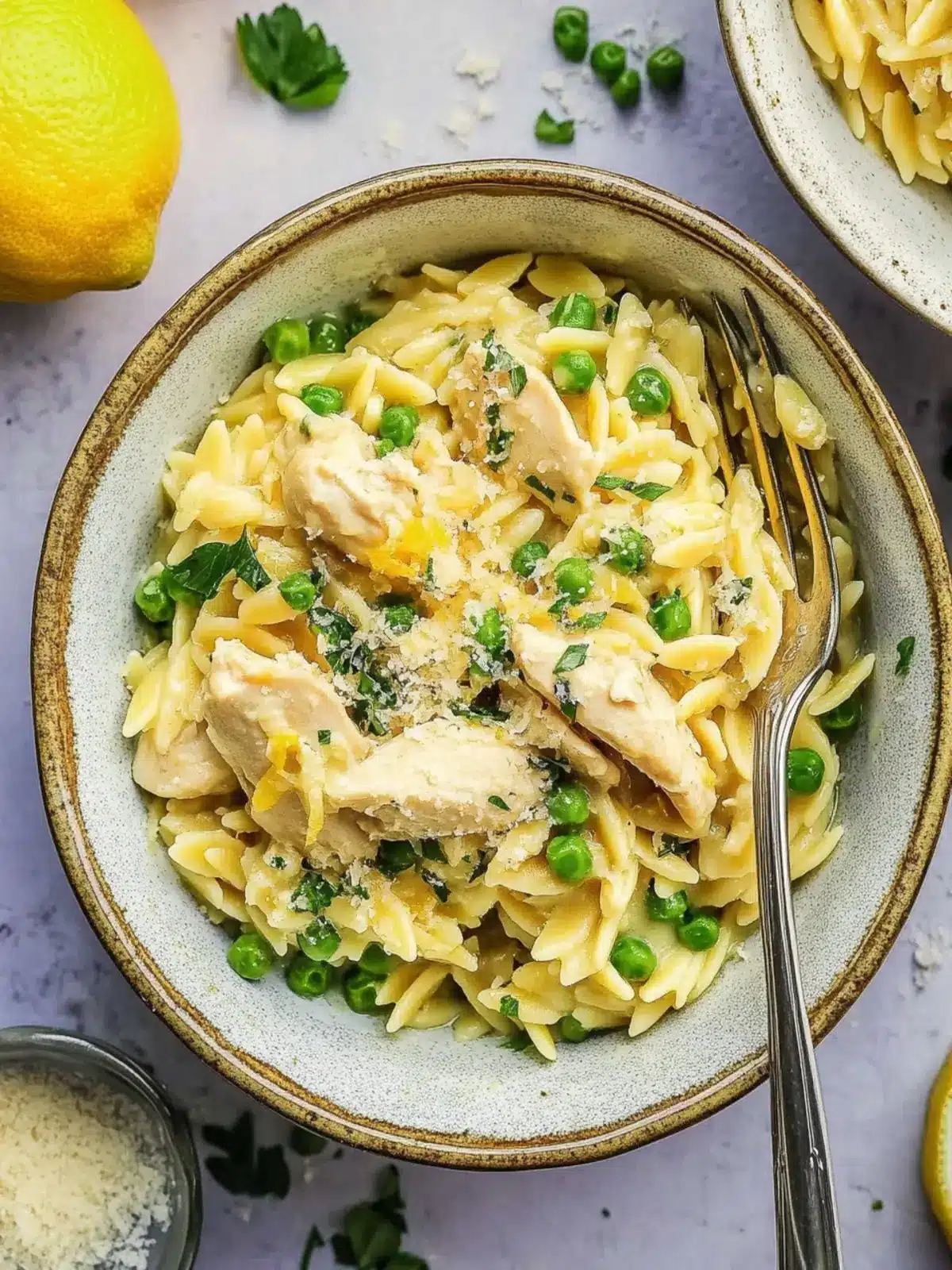 Lemon Chicken Orzo Pasta