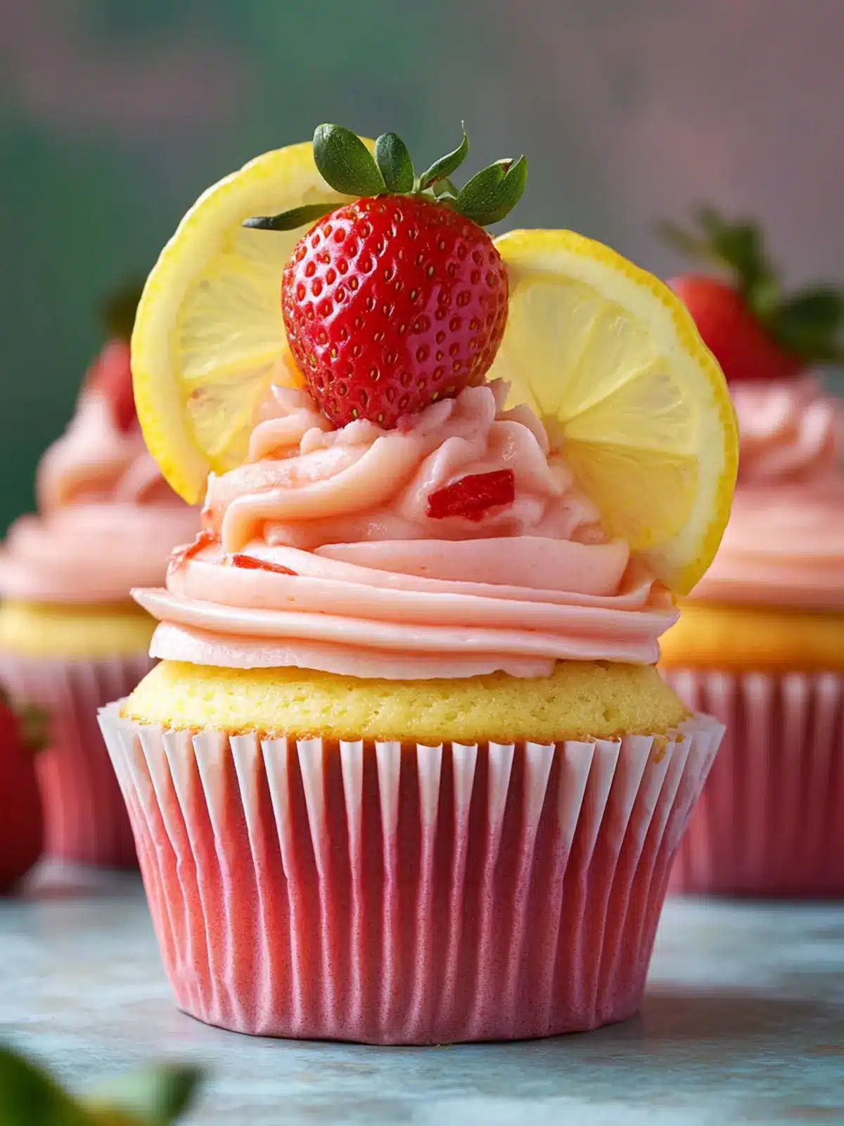 Strawberry Lemonade Cupcakes