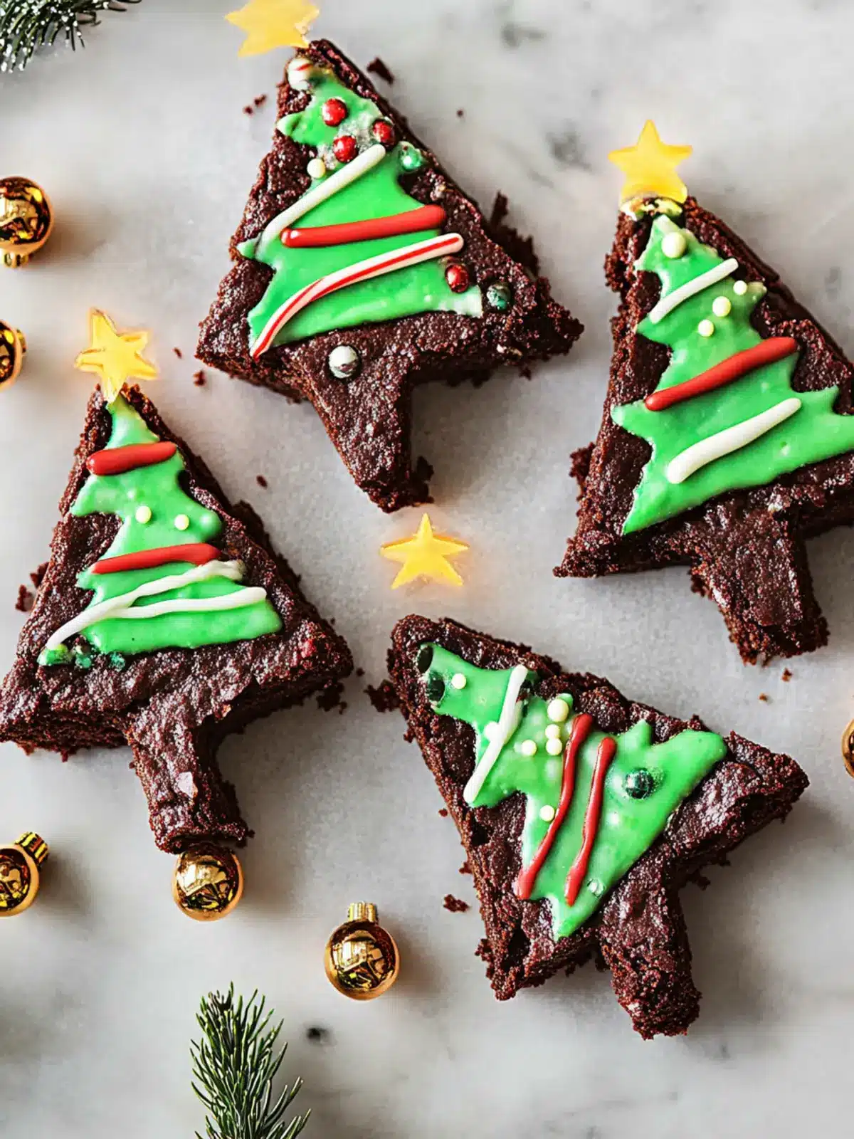Christmas Tree Brownies