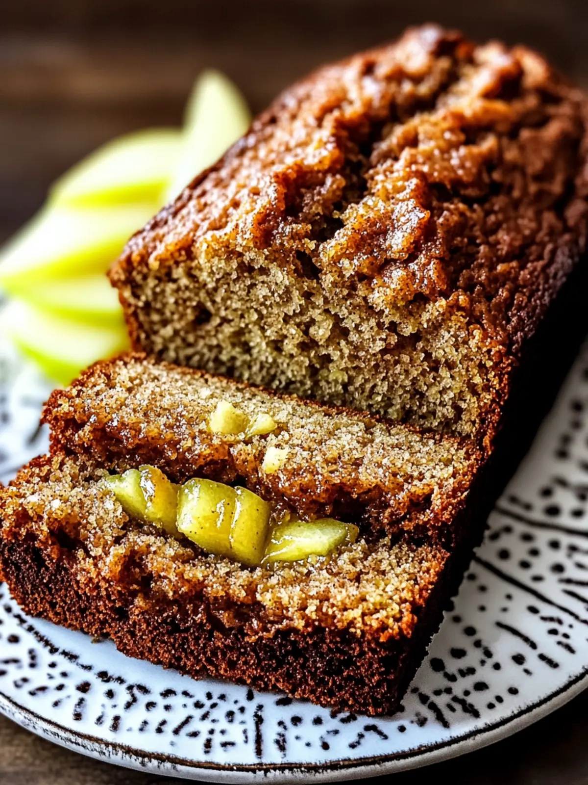 Warm Apple Cinnamon Zucchini Bread for Cozy Snacking Delight