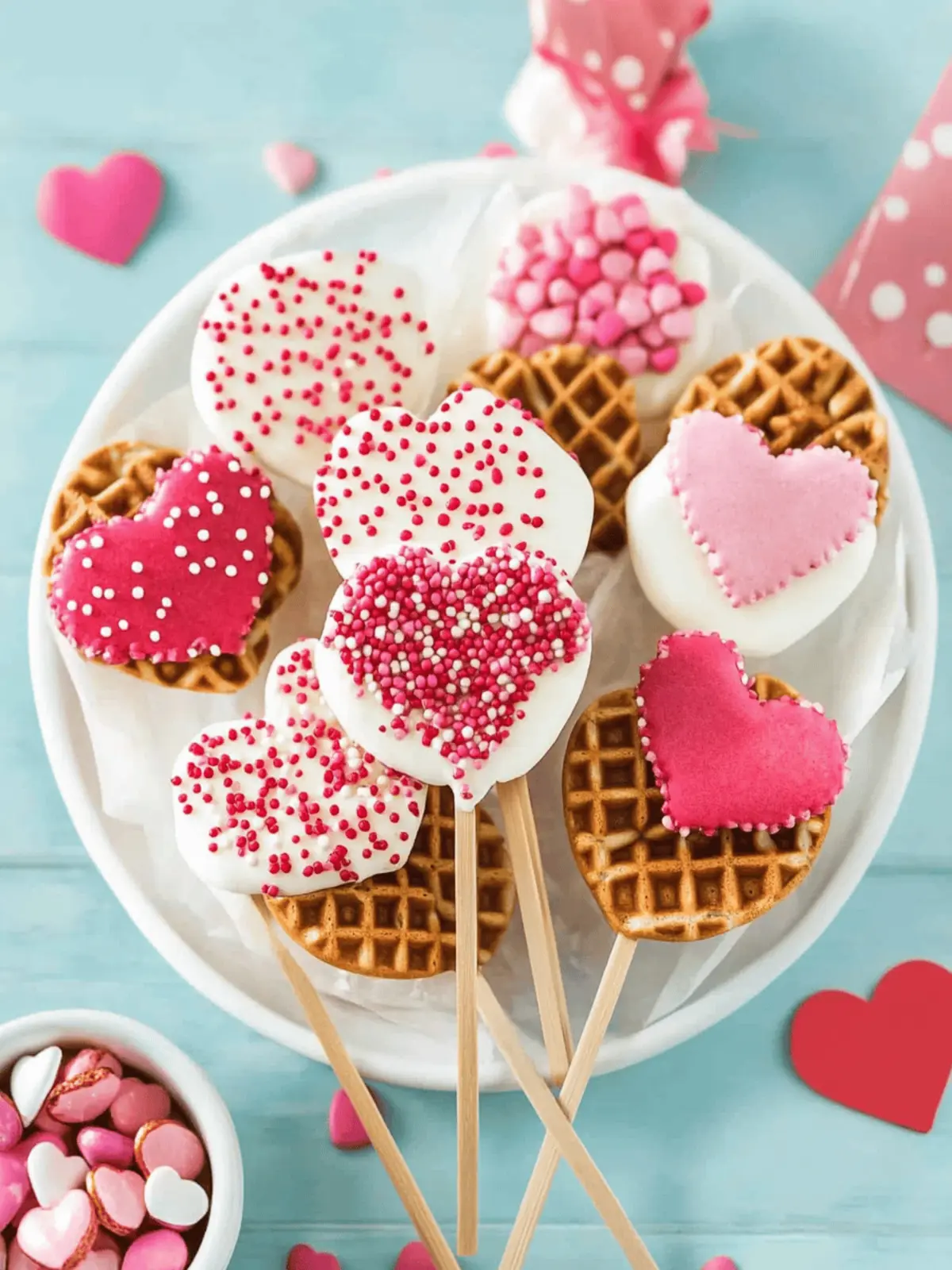 These Cute Valentine Waffle Pops Make The Sweetest Treat Ever 4 These Cute Valentine Waffle Pops Make The Sweetest Treat