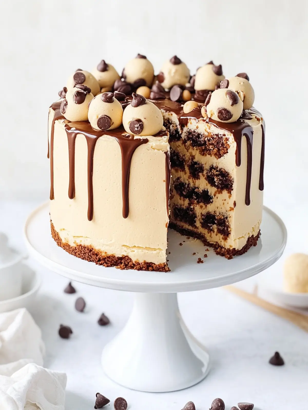 Chocolate Chip Cookie Dough Cake