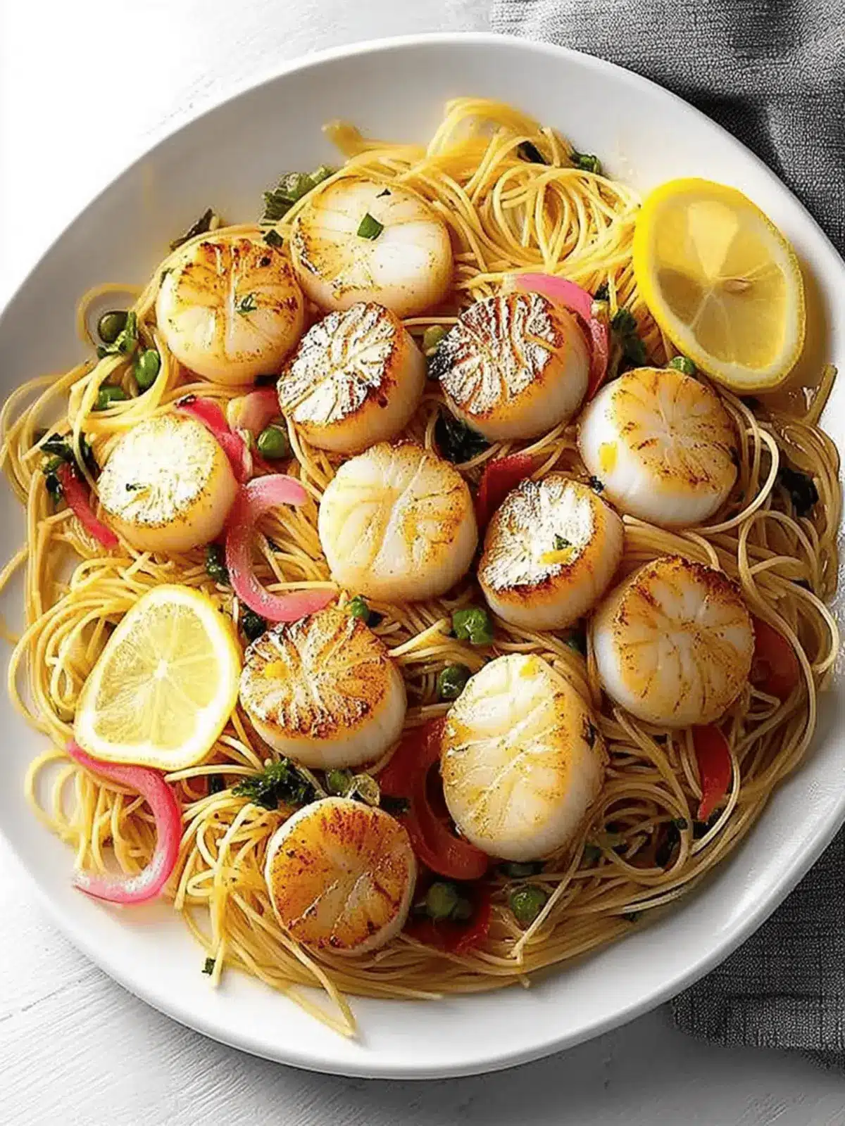 Lemony Scallops with Angel Hair Pasta for Quick Gourmet Nights 4 Lemony Scallops with Angel Hair Pasta