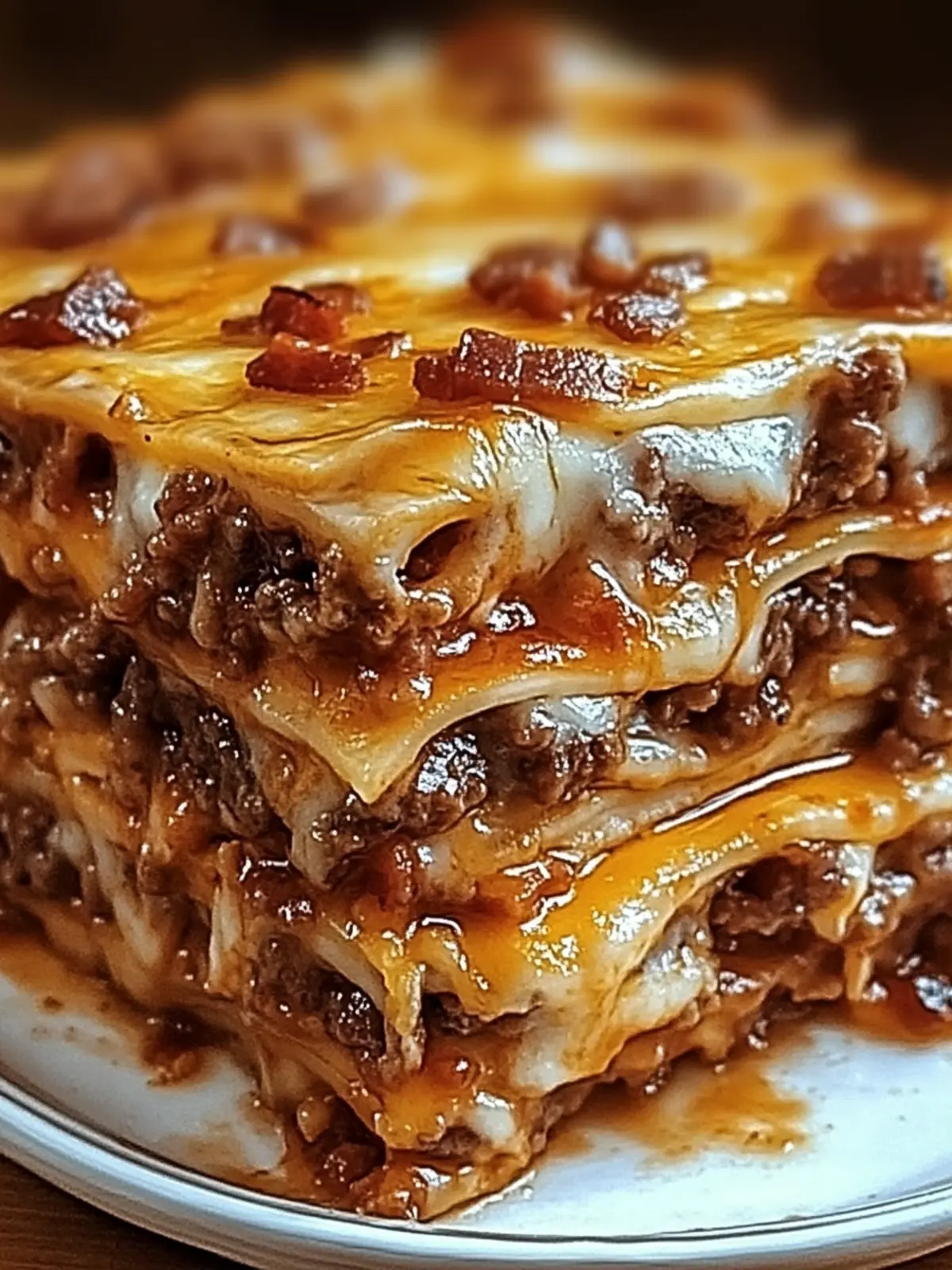 Parmesan Garlic Bacon Cheeseburger Lasagna You ll Crave Weekly 4 Parmesan Garlic Bacon Cheeseburger Lasagna