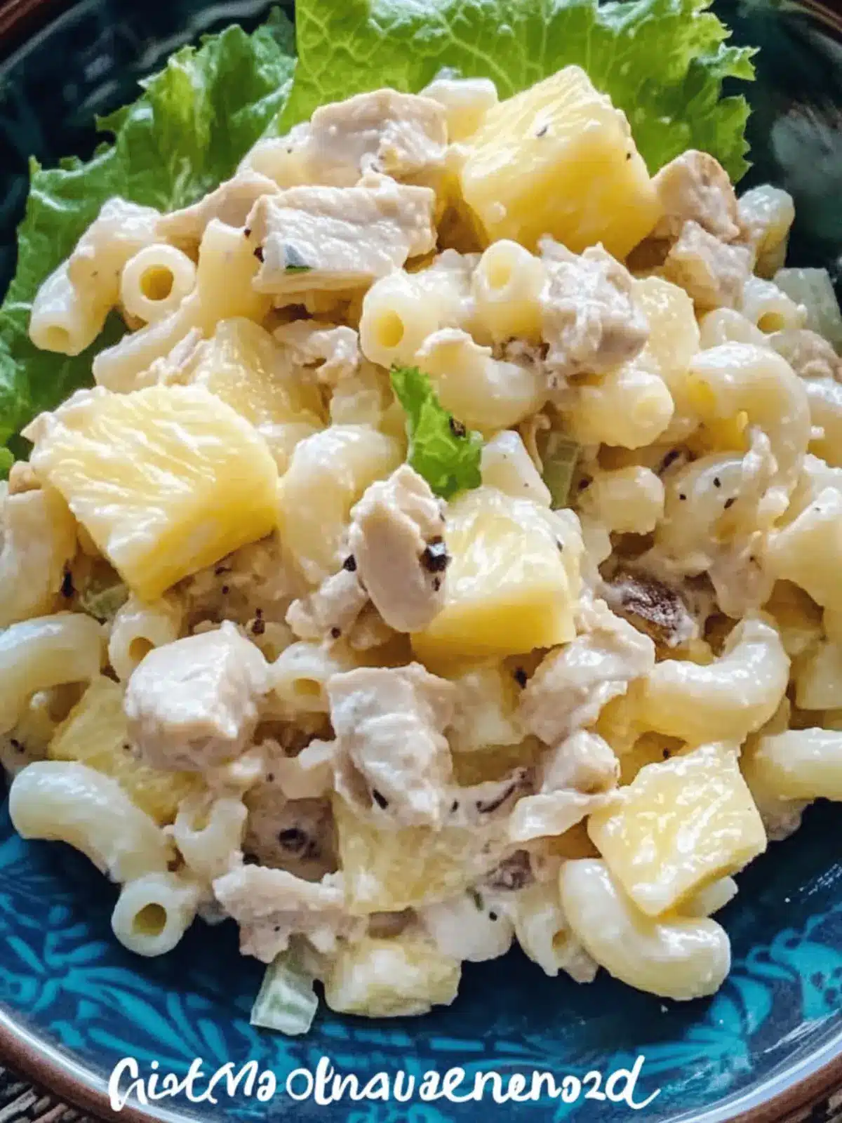 Sweet Macaroni Salad with Chicken and Pineapple Delight 4 Macaroni Salad with Chicken and Pineapple