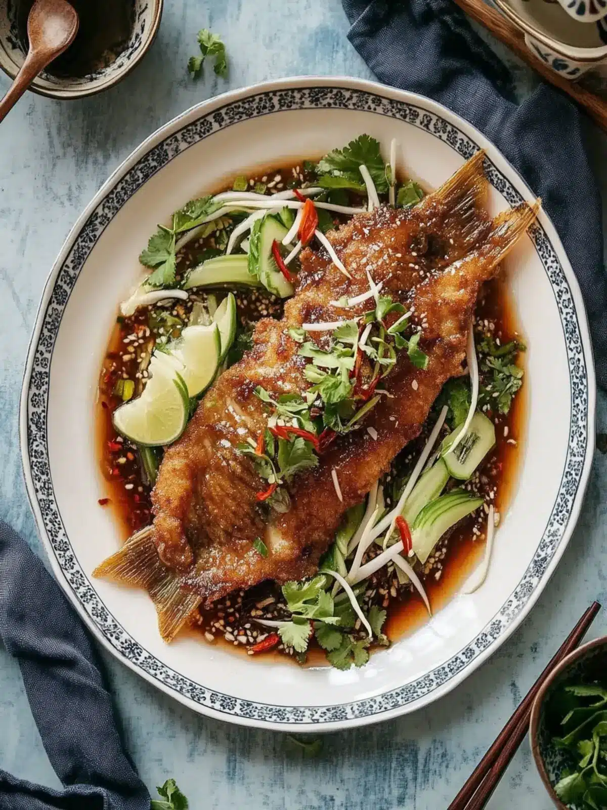 Crispy Fried Flounder, Chinese-Style: A Festive Treat at Home 4 Crispy Fried Flounder, Chinese-Style