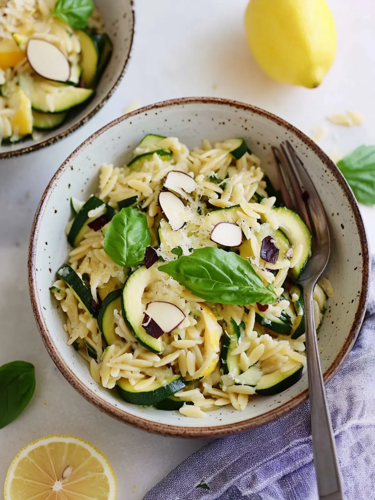 Zucchini Lemon Orzo
