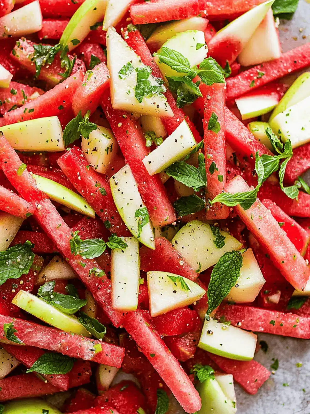 Delicious Watermelon and Apple Salad for Hot Summer Days 4 Watermelon and Apple Salad