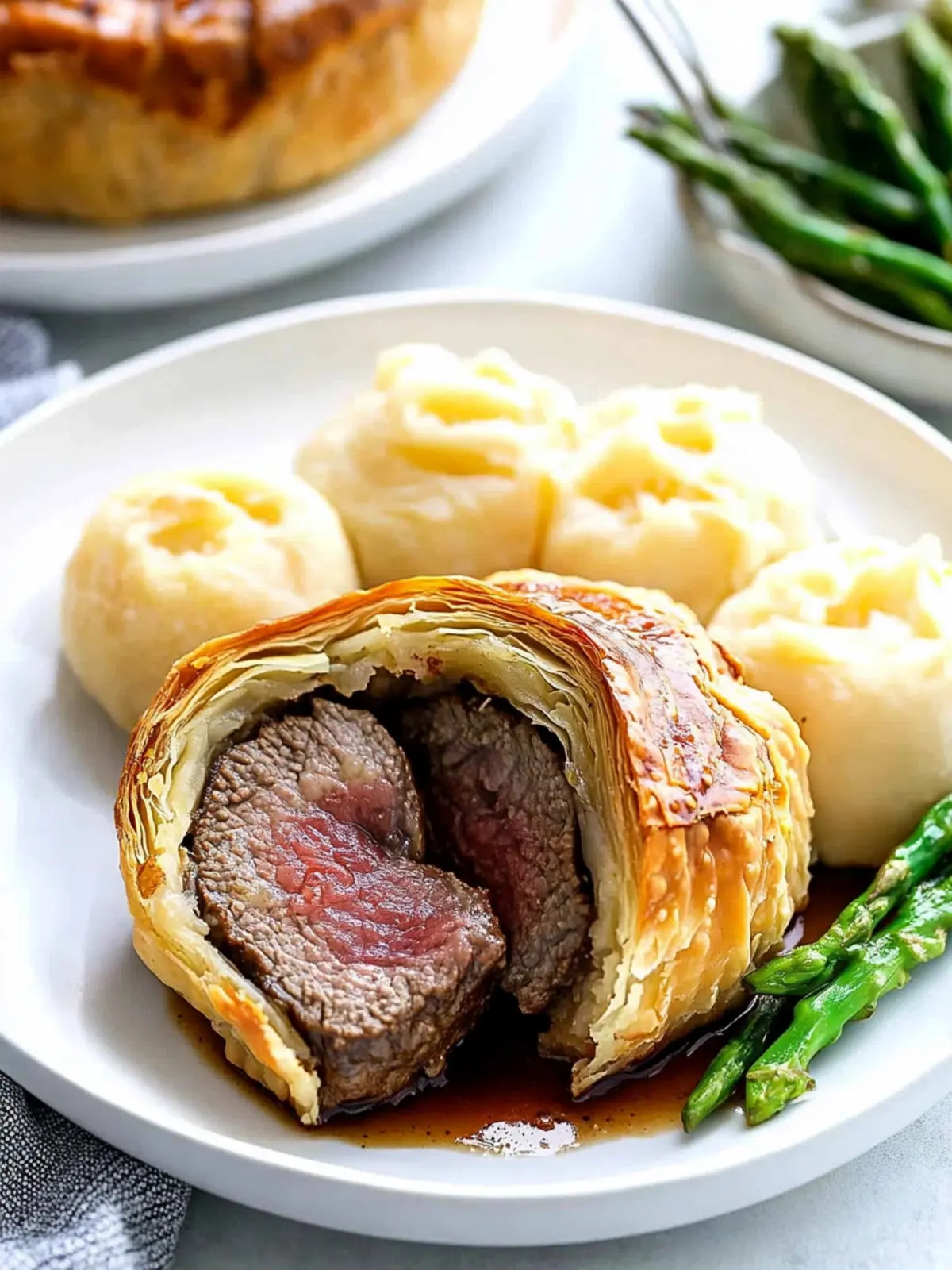 Beef Wellington with Mushroom Duxelles