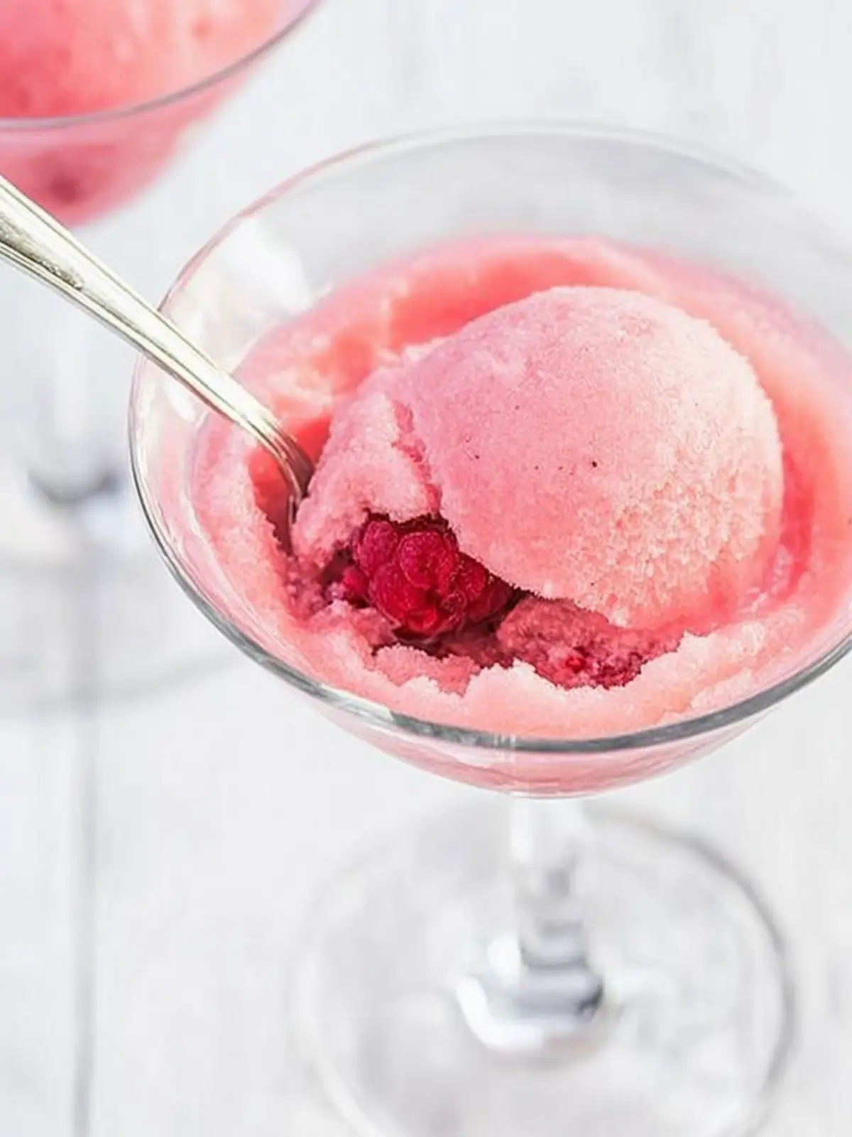 Raspberry Champagne Sorbet