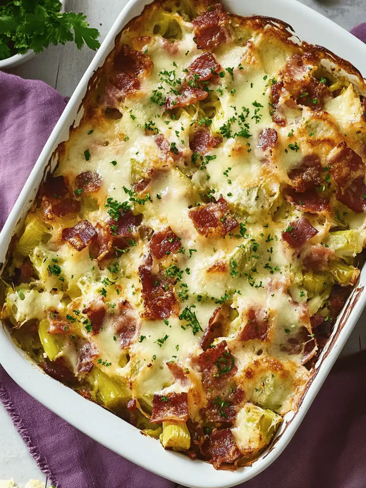 Make-Ahead Bacon & Leek Casserole for Effortless Brunch Bliss 3 Make-Ahead Bacon & Leek Casserole
