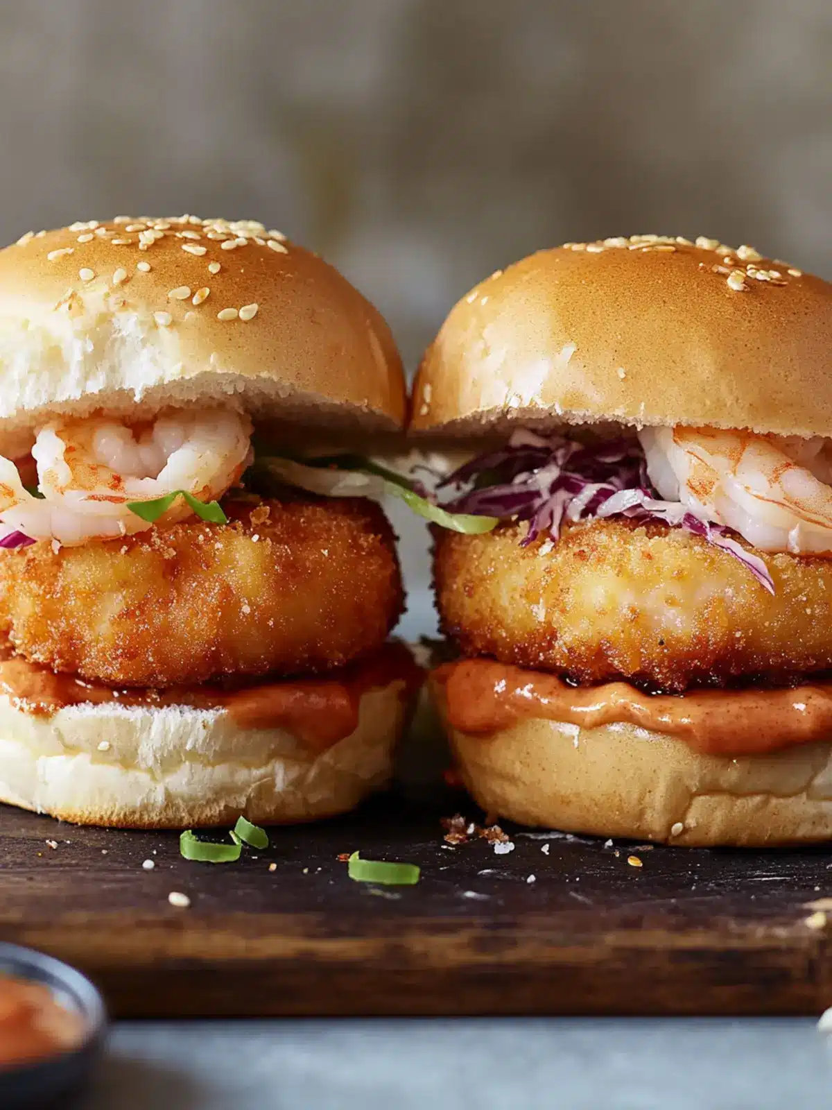 Shrimp Katsu Burgers