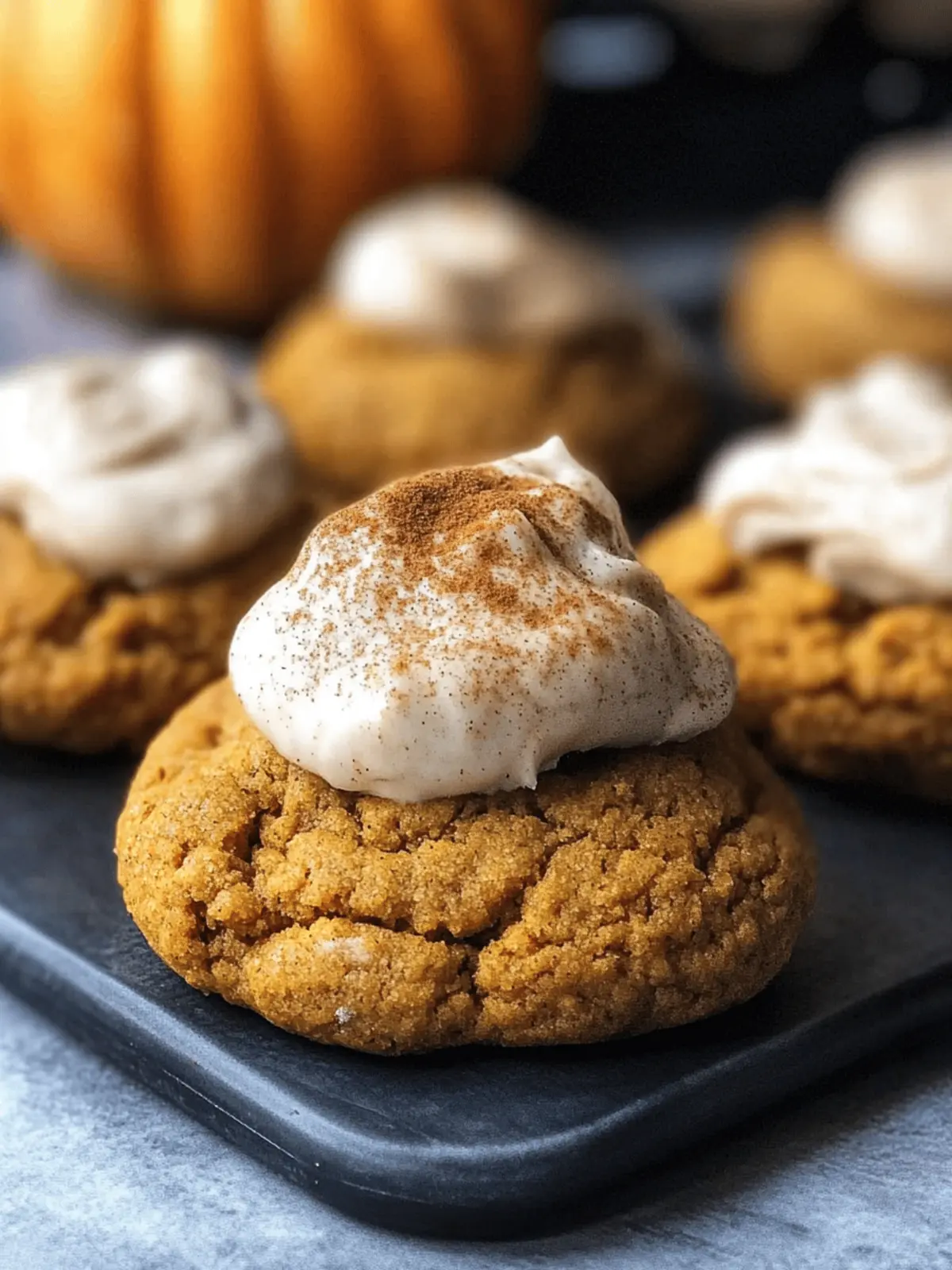 Soft Spiced Vegan Pumpkin Cookies