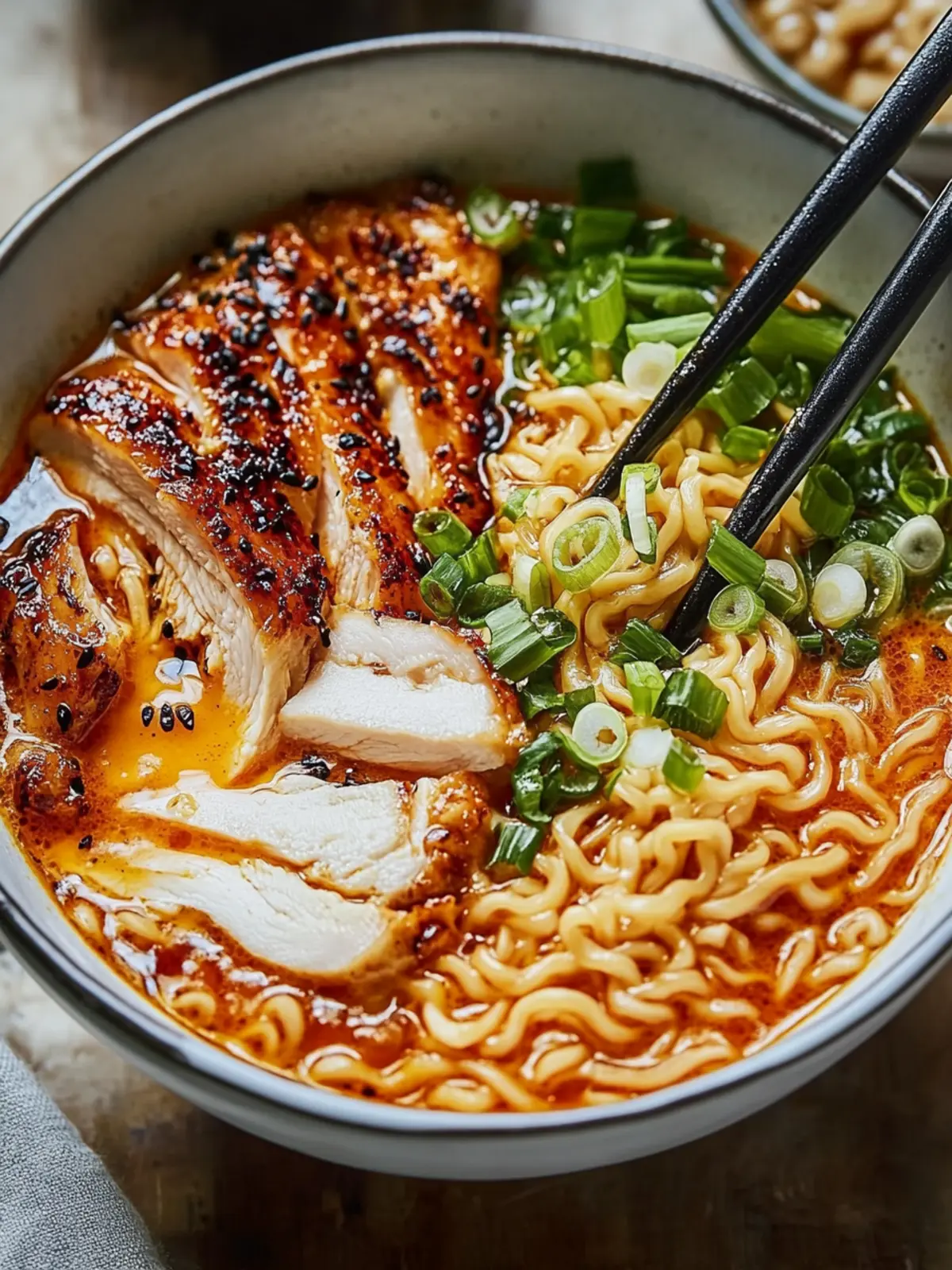 Spice Up Dinner with Fiery Chicken Ramen Garlic Delight