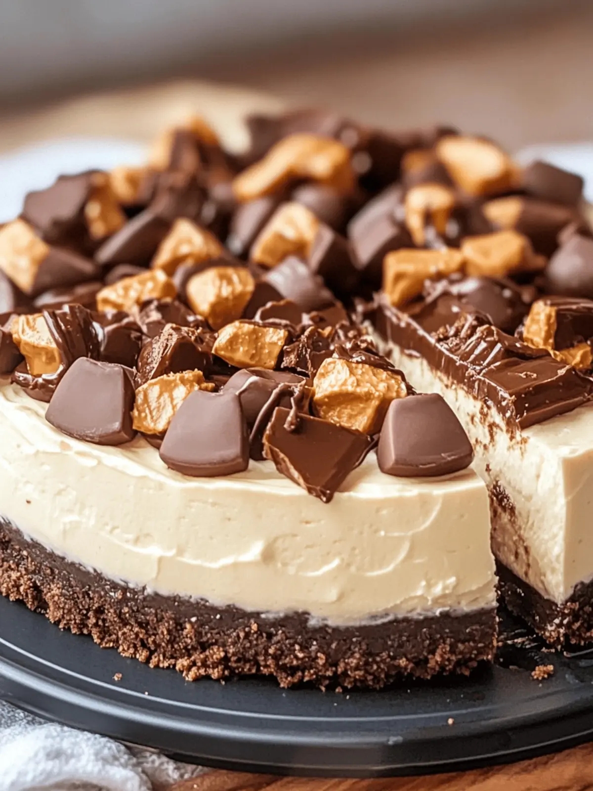 Decadent Reese s Peanut Butter Cup Cheesecake