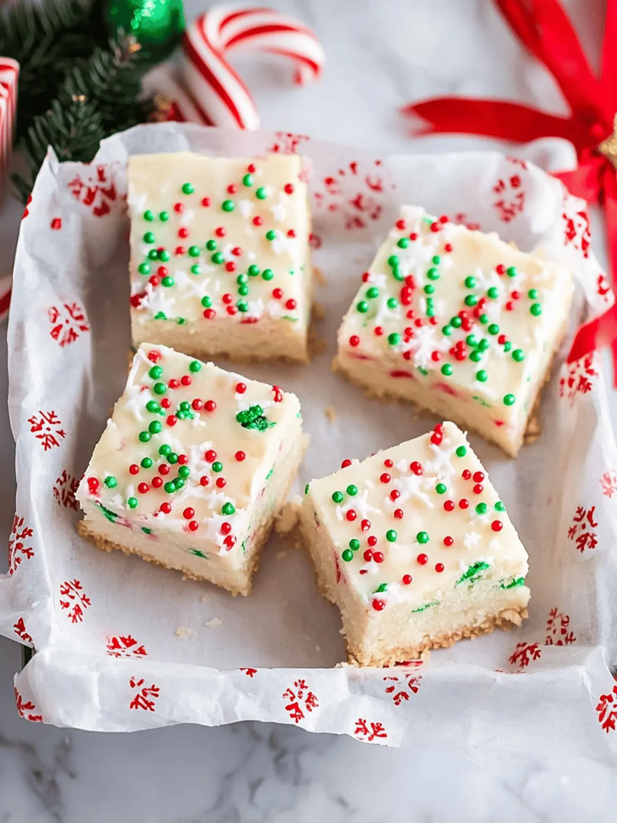Christmas Sugar Cookie Bars